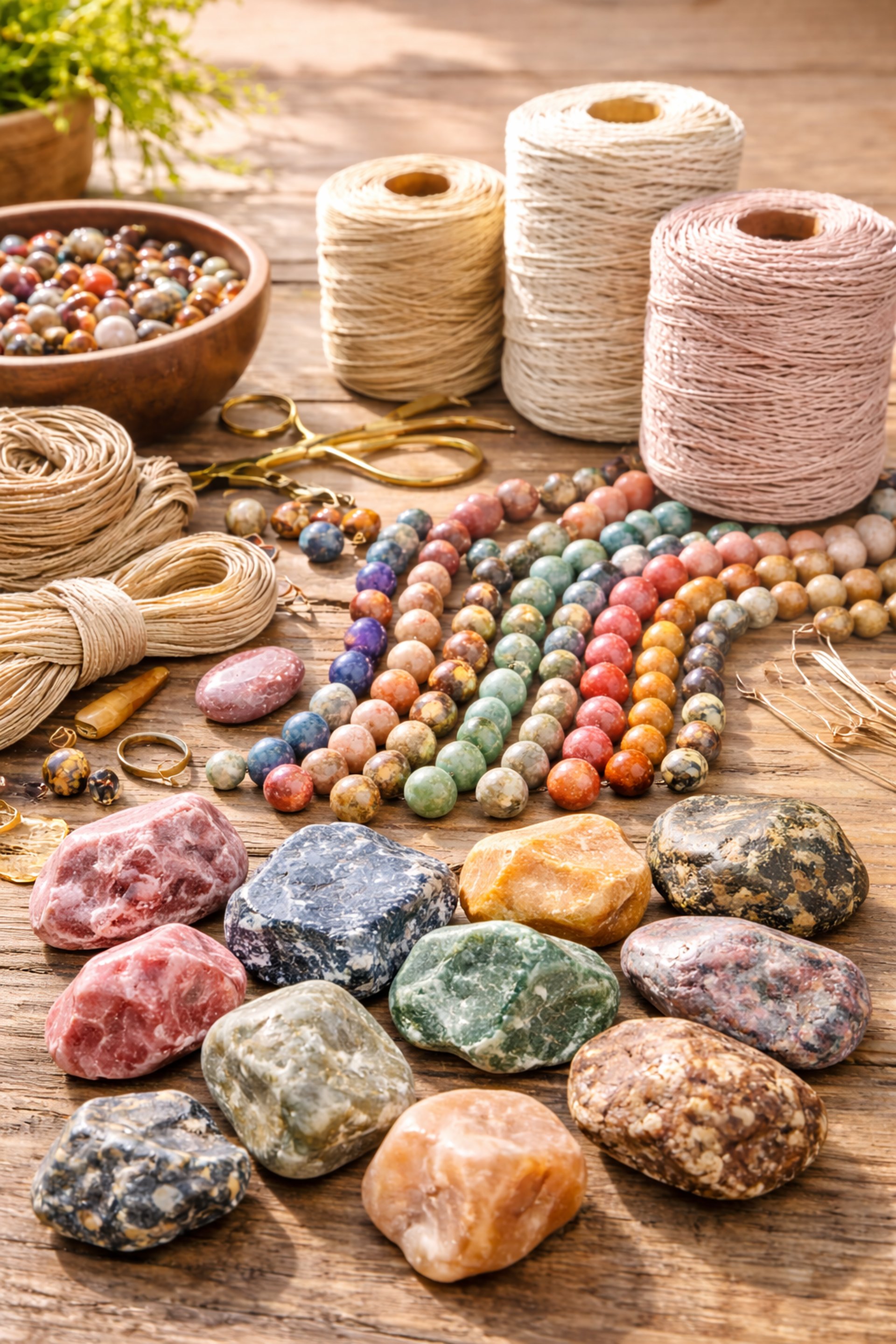 Muestra los materiales utilizados en los talleres de raiz nativa