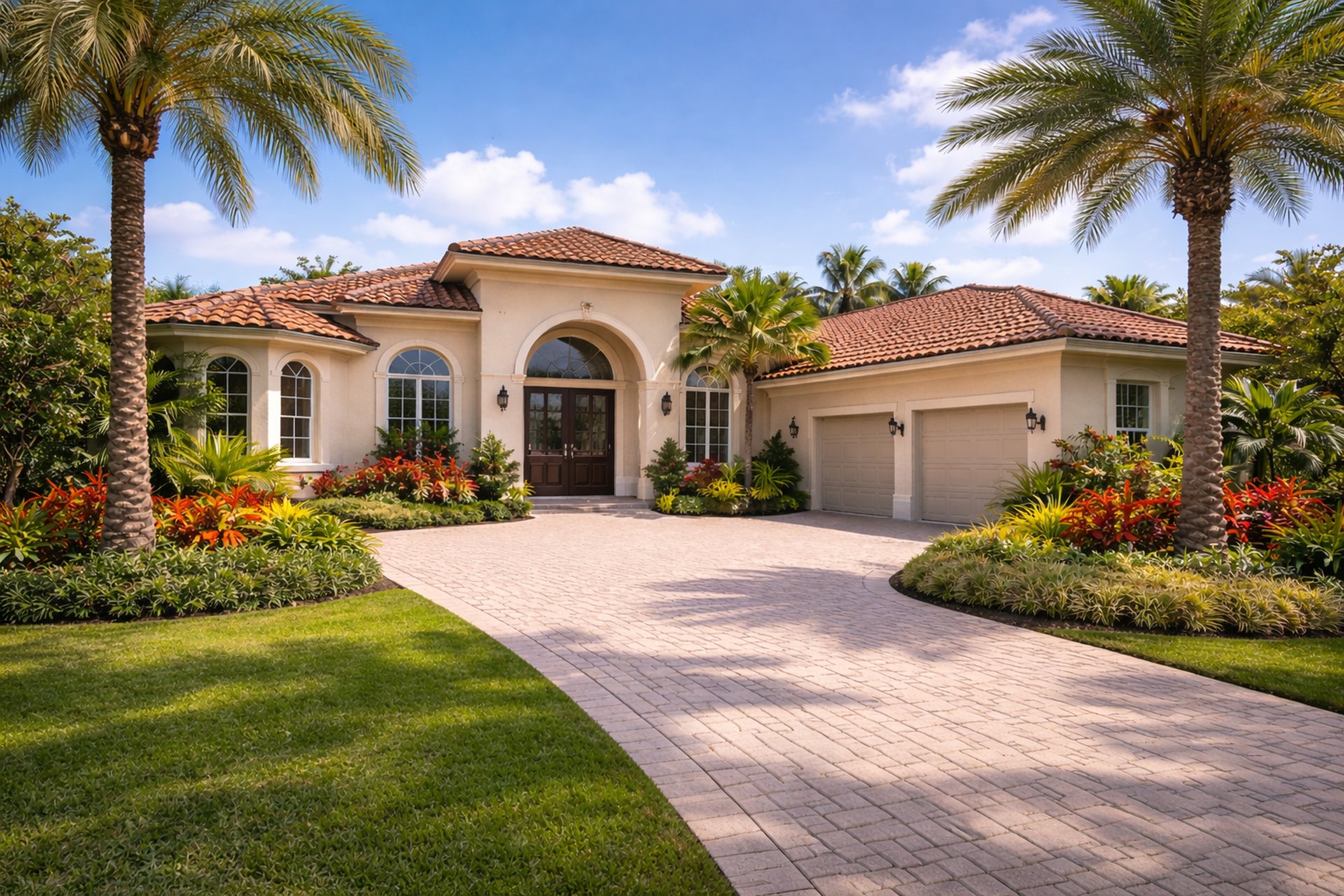 an abstract photo of a curved building with a blue sky in the background