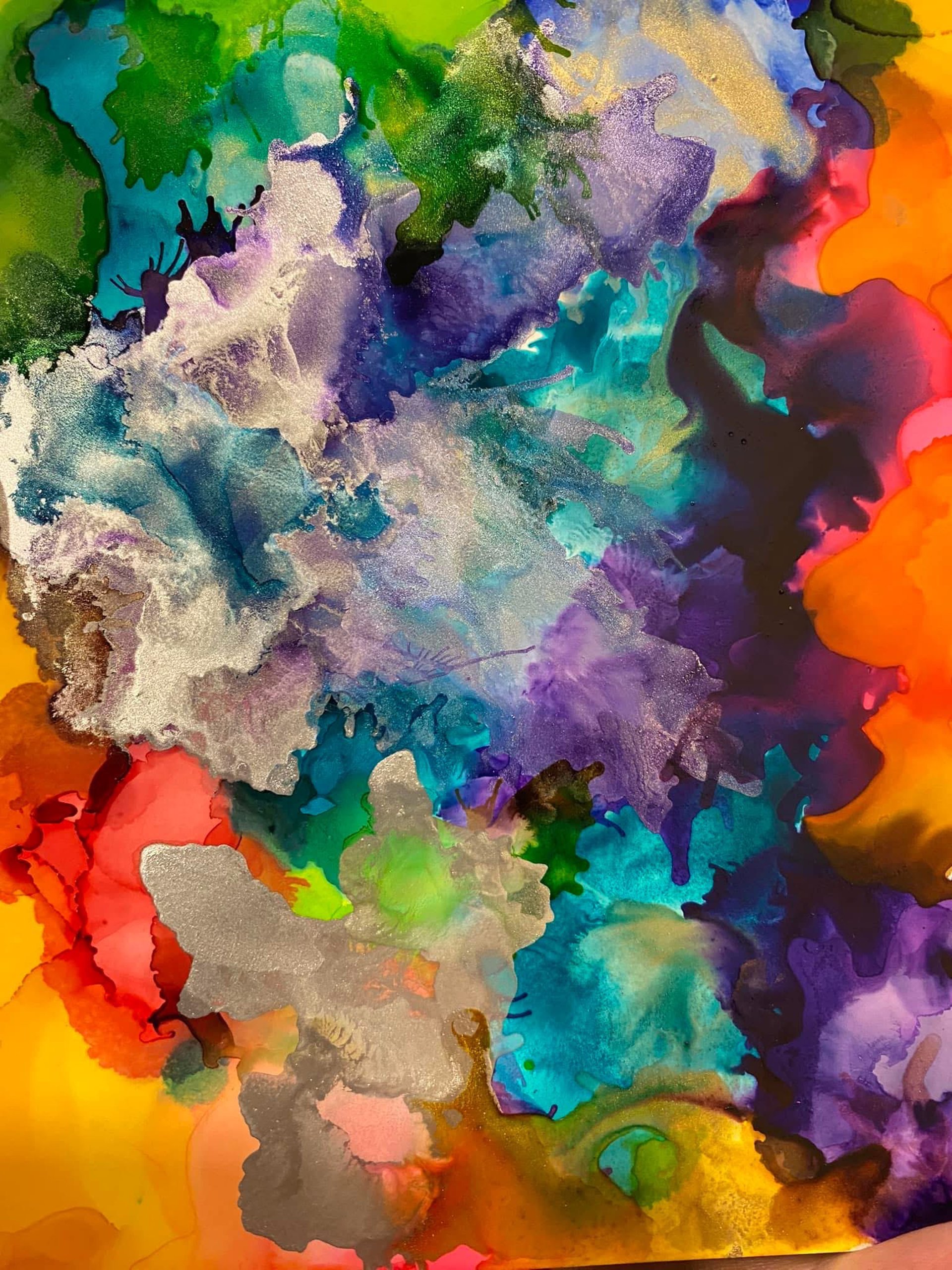 person wearing grey knit sweater