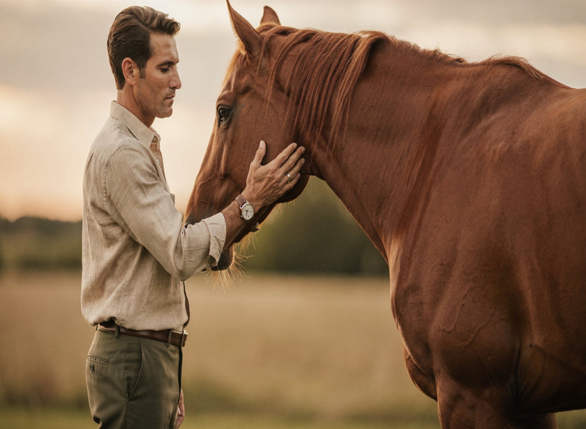 Liderança com cavalos em experiência de desenvolvimento humano do Instituto Alpha3S