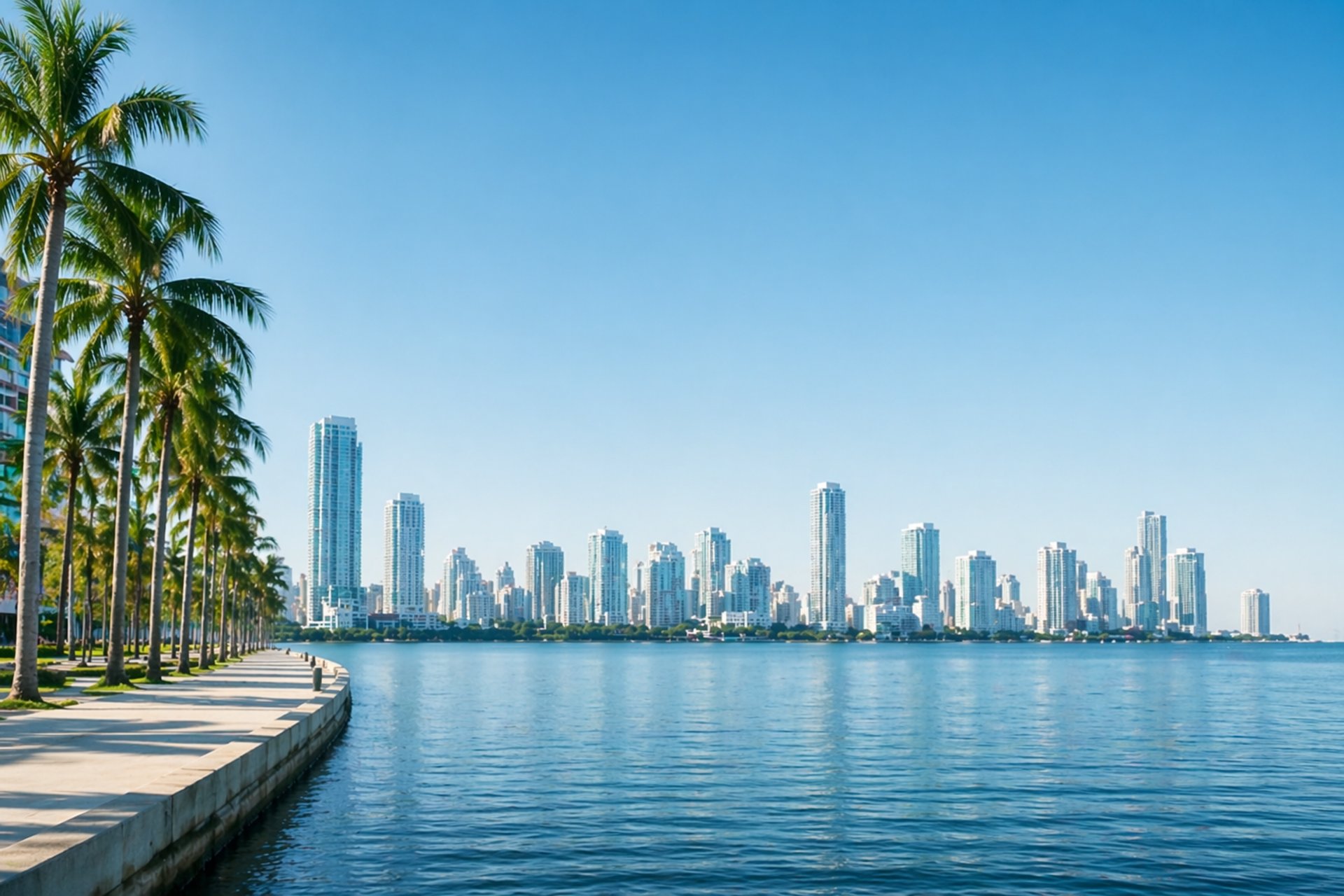 an abstract photo of a curved building with a blue sky in the background