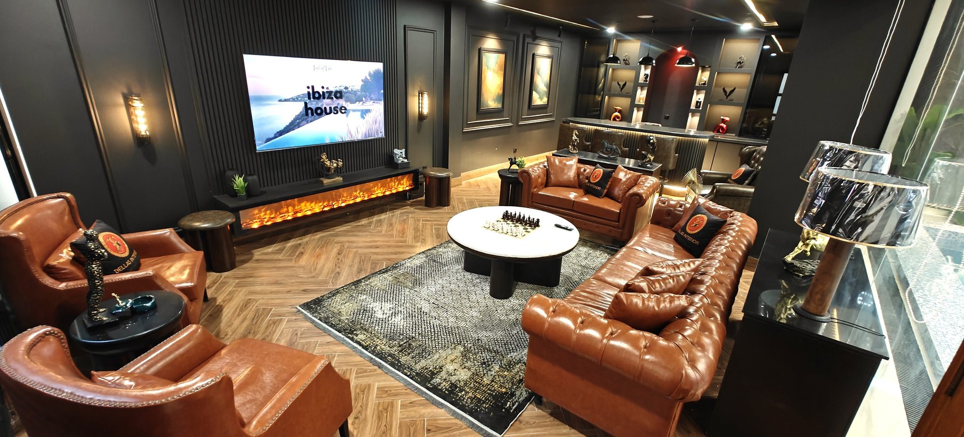 an abstract photo of a curved building with a blue sky in the background