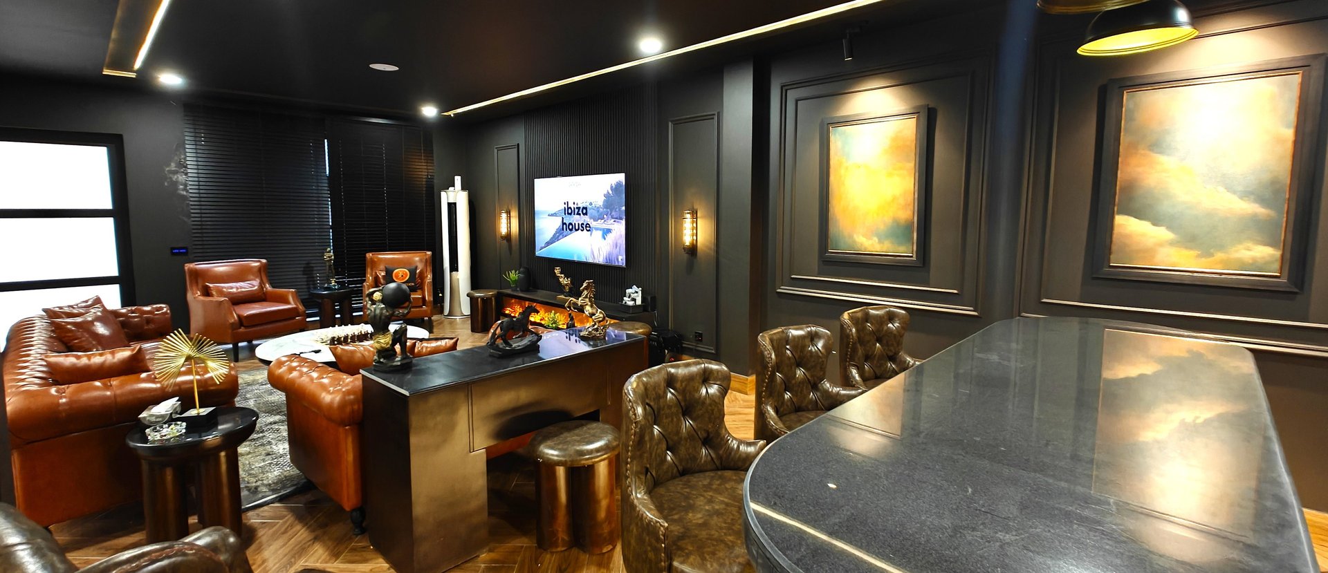 an abstract photo of a curved building with a blue sky in the background