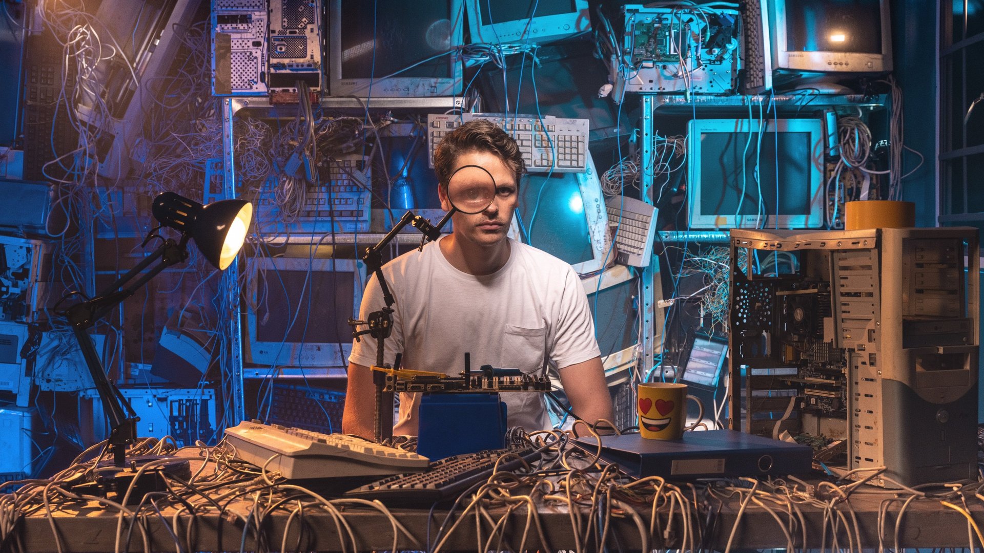 silhouette of people standing near bonfire during night time