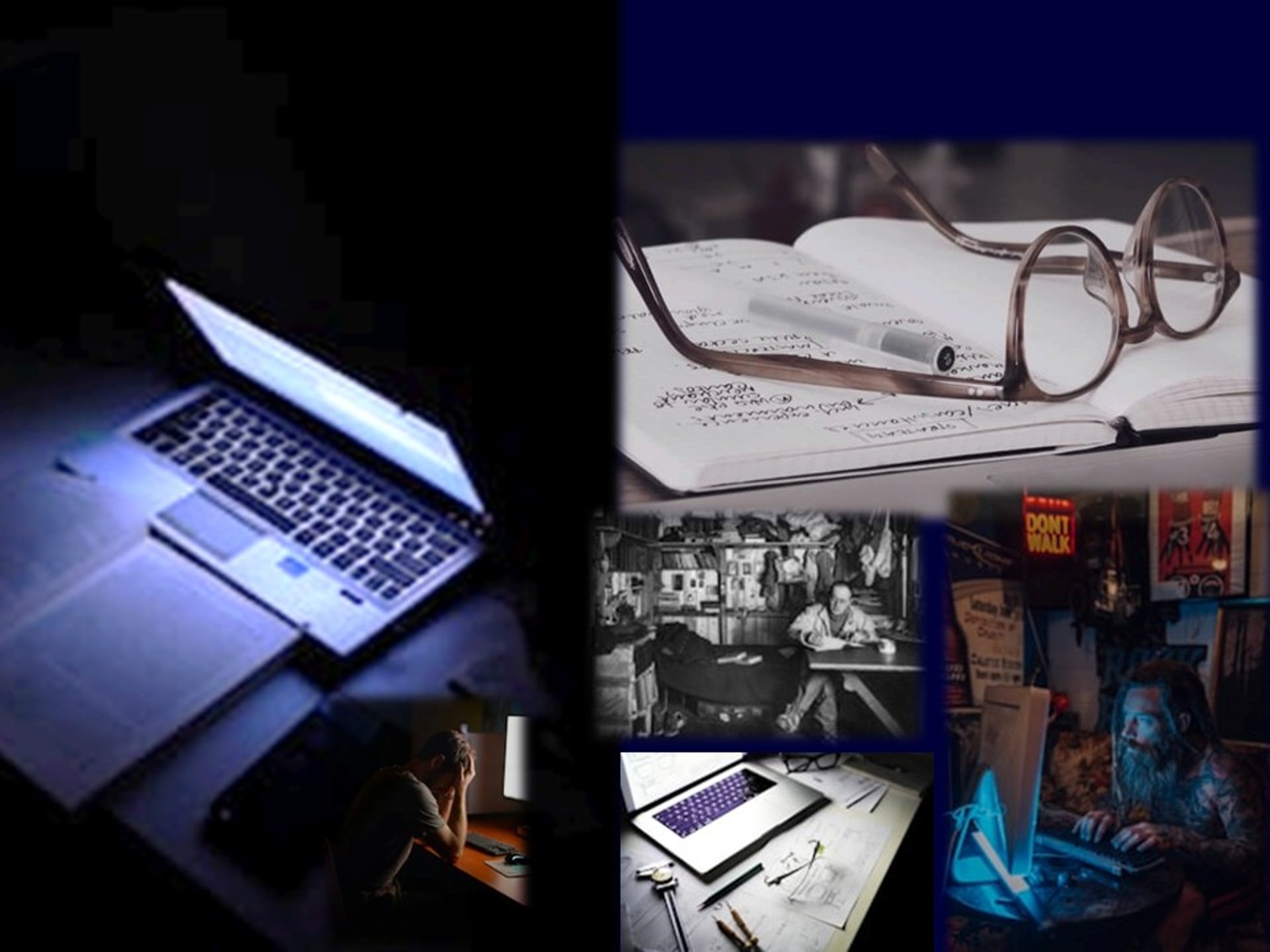 laptop turned on