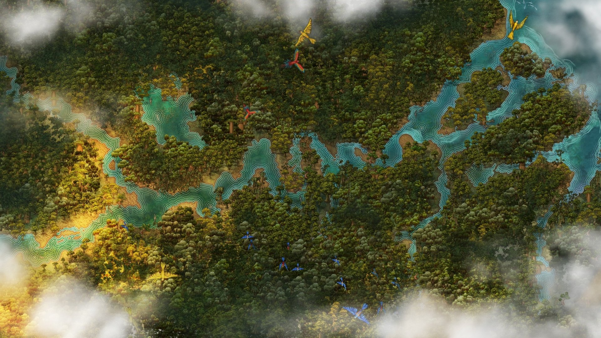 an abstract photo of a curved building with a blue sky in the background