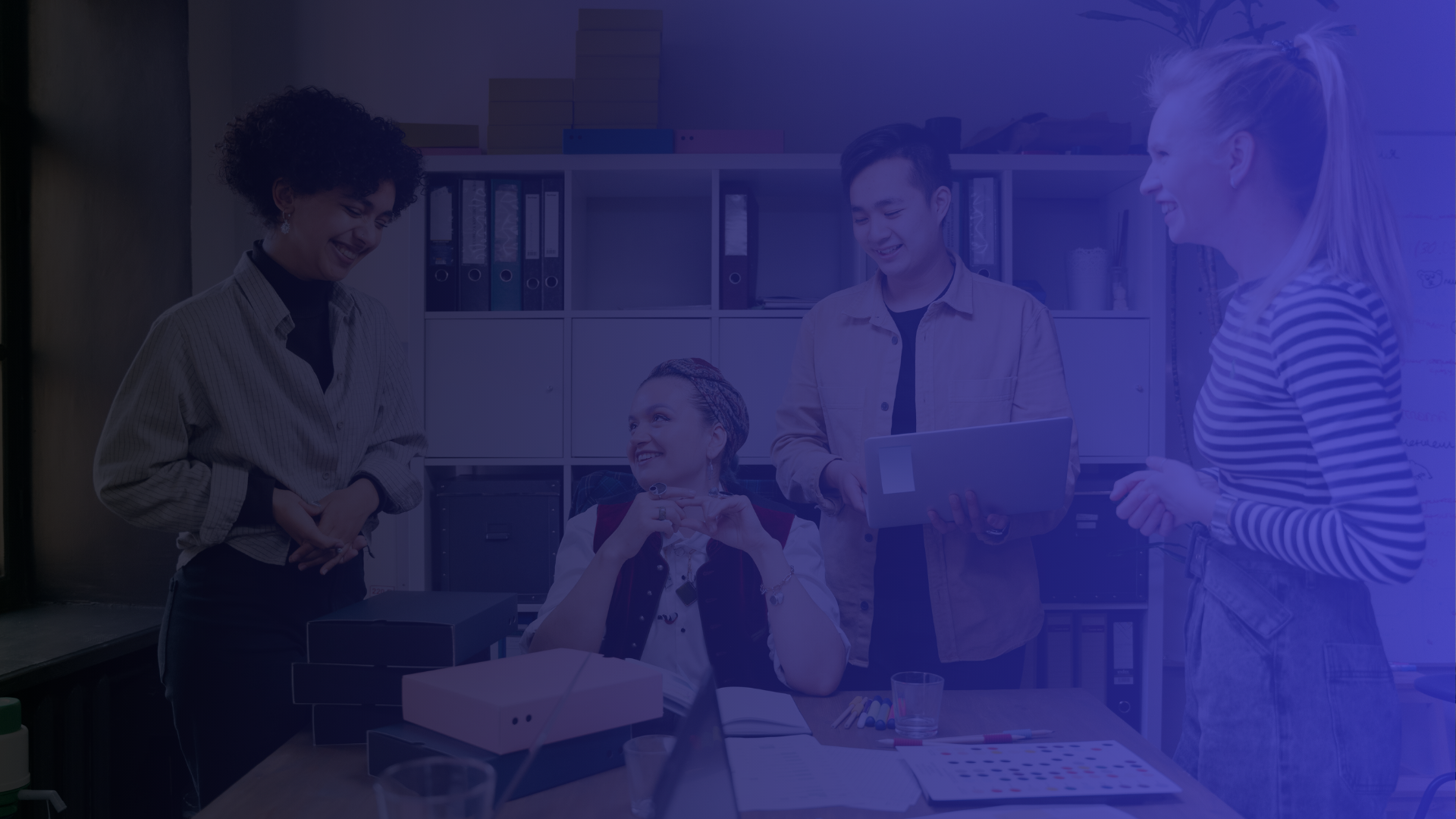 an abstract photo of a curved building with a blue sky in the background