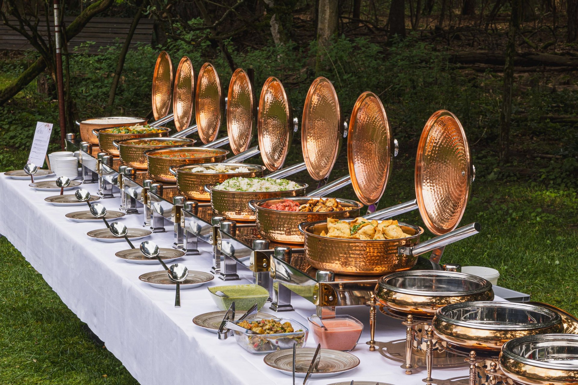 a person is spooning food out of a bowl