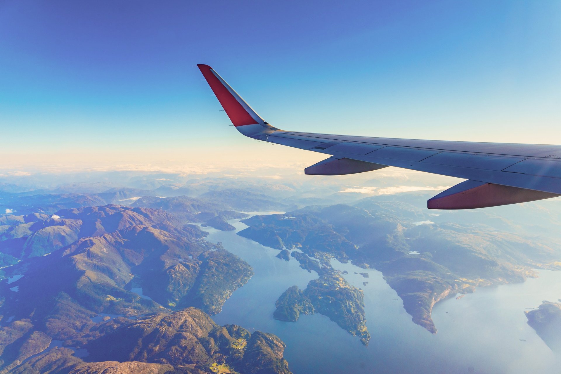 mountain range under blue sky