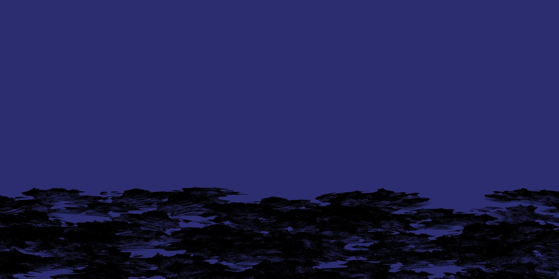 fond bleu foncé personnages site internet Ari Flandroit