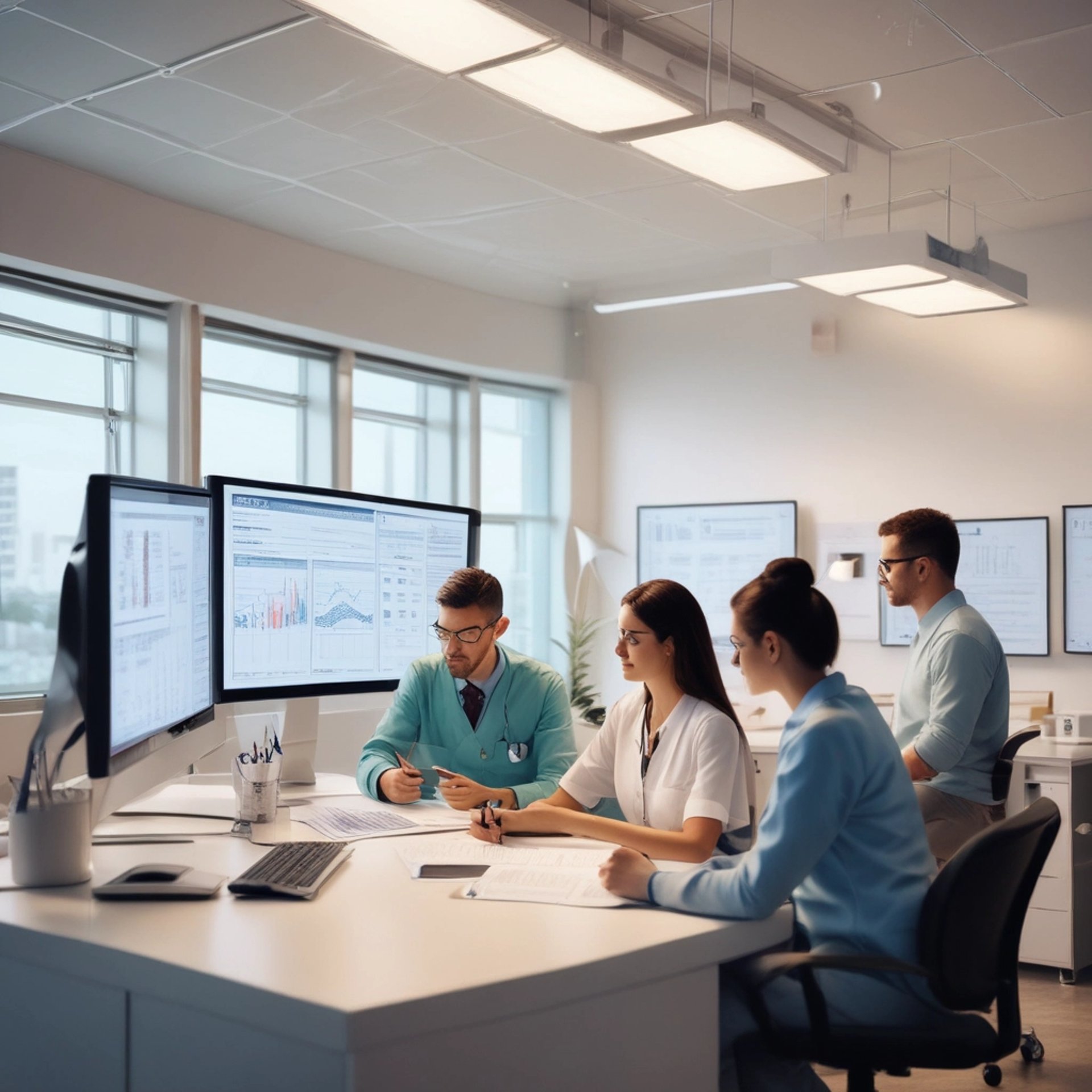 gray computer monitor