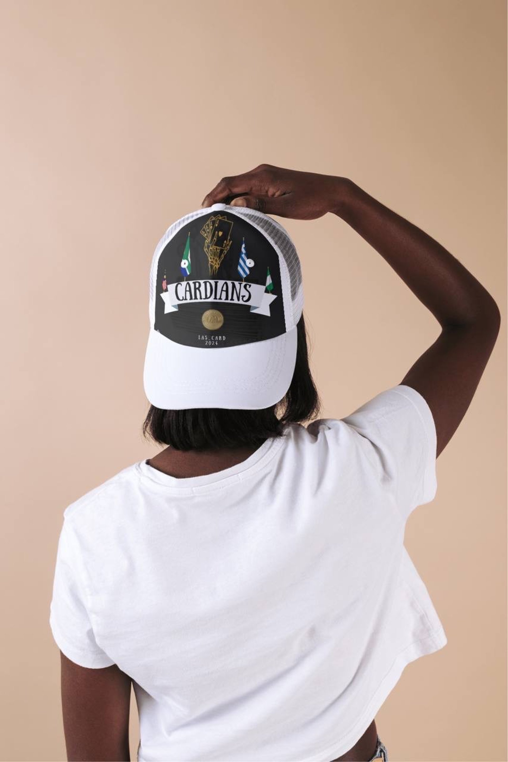 an abstract photo of a curved building with a blue sky in the background