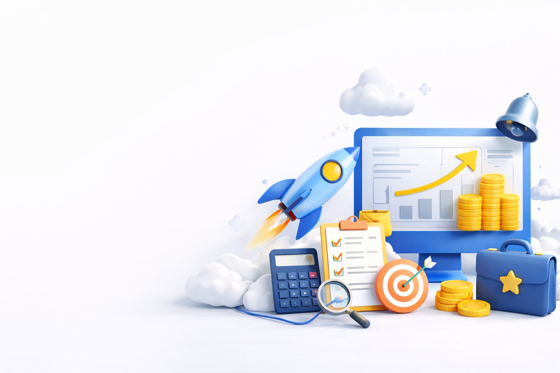 Visual representation of B2B lead generation pricing with growth, targeting, and performance elements