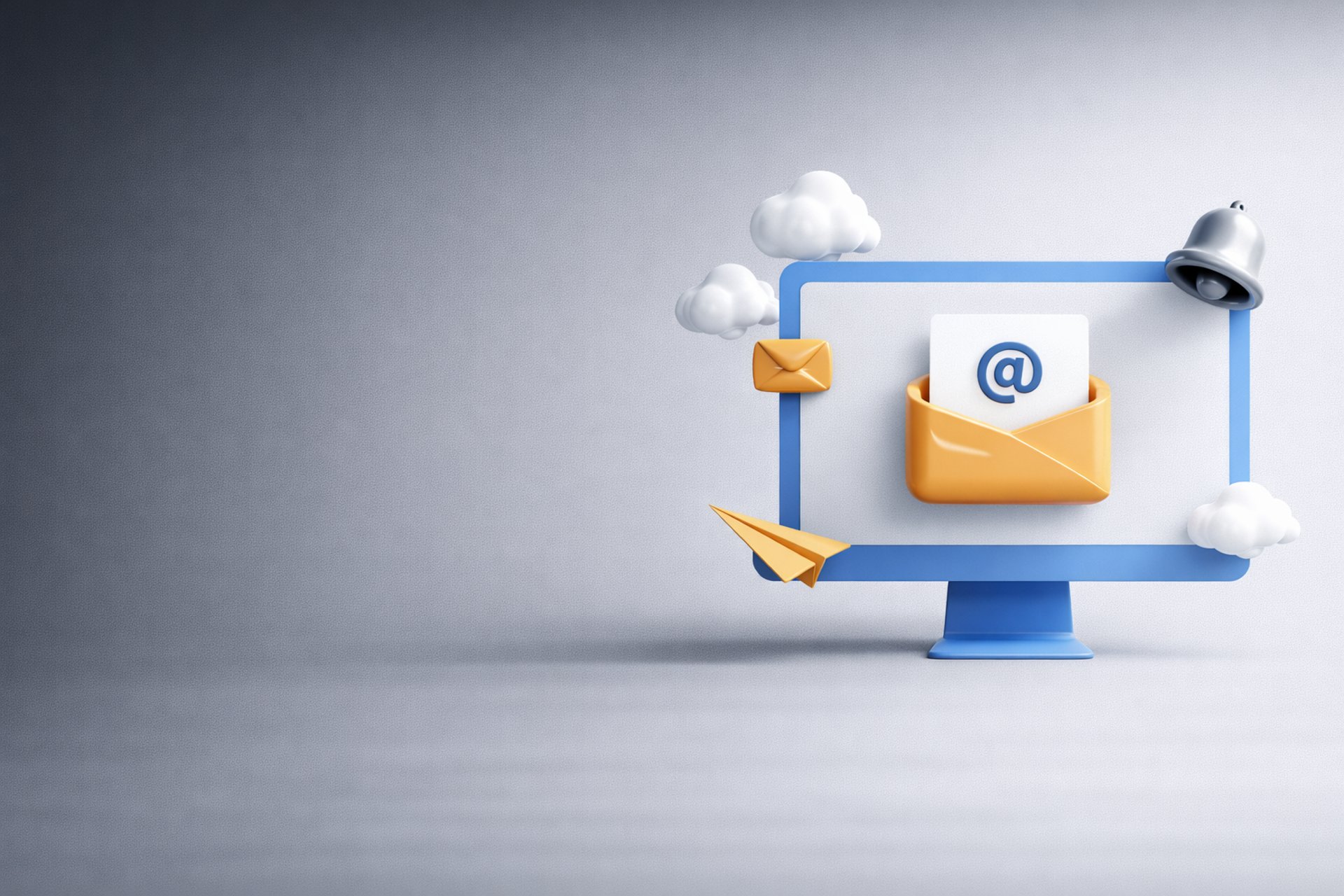 Email marketing illustration showing outreach campaigns and lead generation system for B2B businesses in the UAE