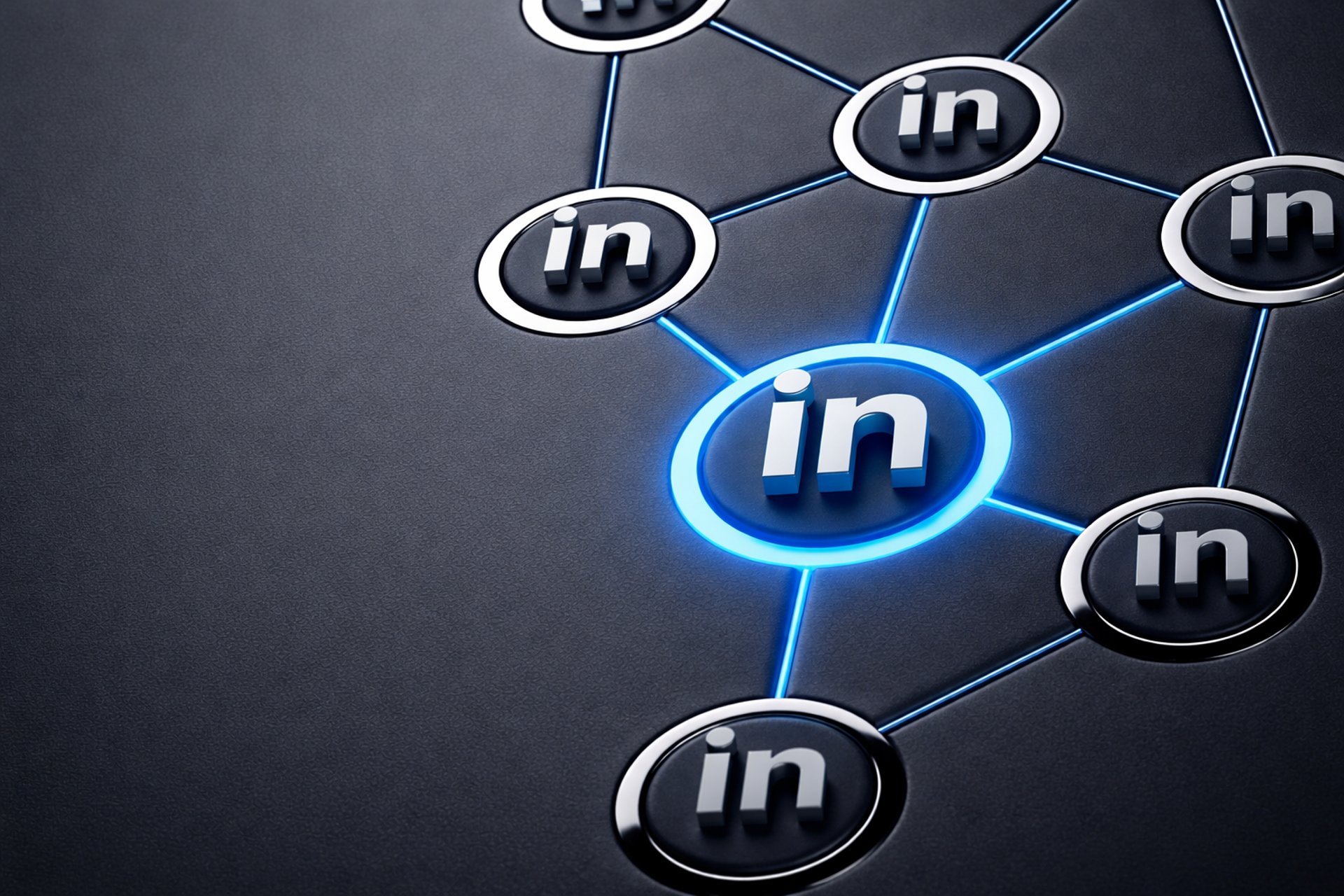 Visual of LinkedIn network connections used for B2B lead generation and outreach campaigns