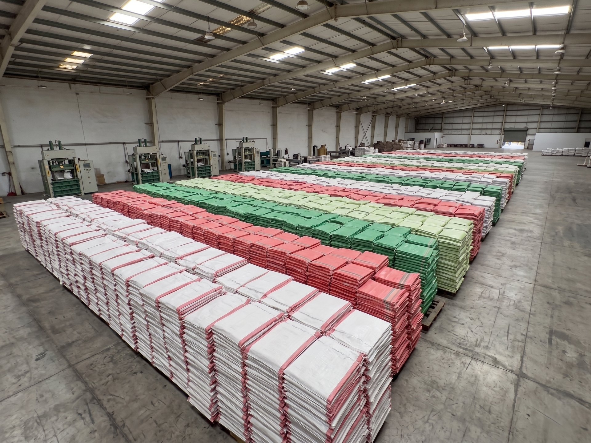 Warehouse storage filled with pallets of goods.