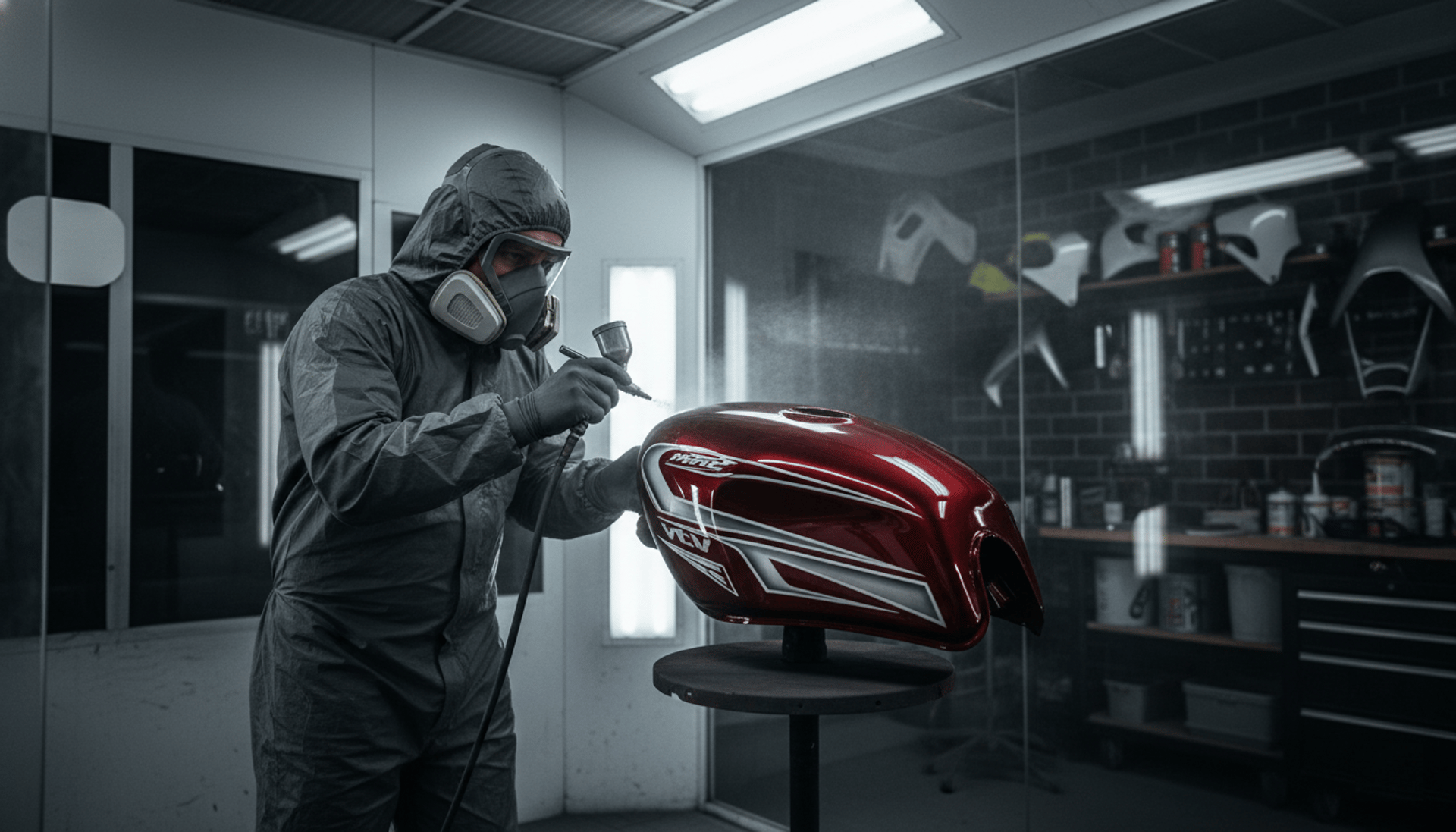 an abstract photo of a curved building with a blue sky in the background