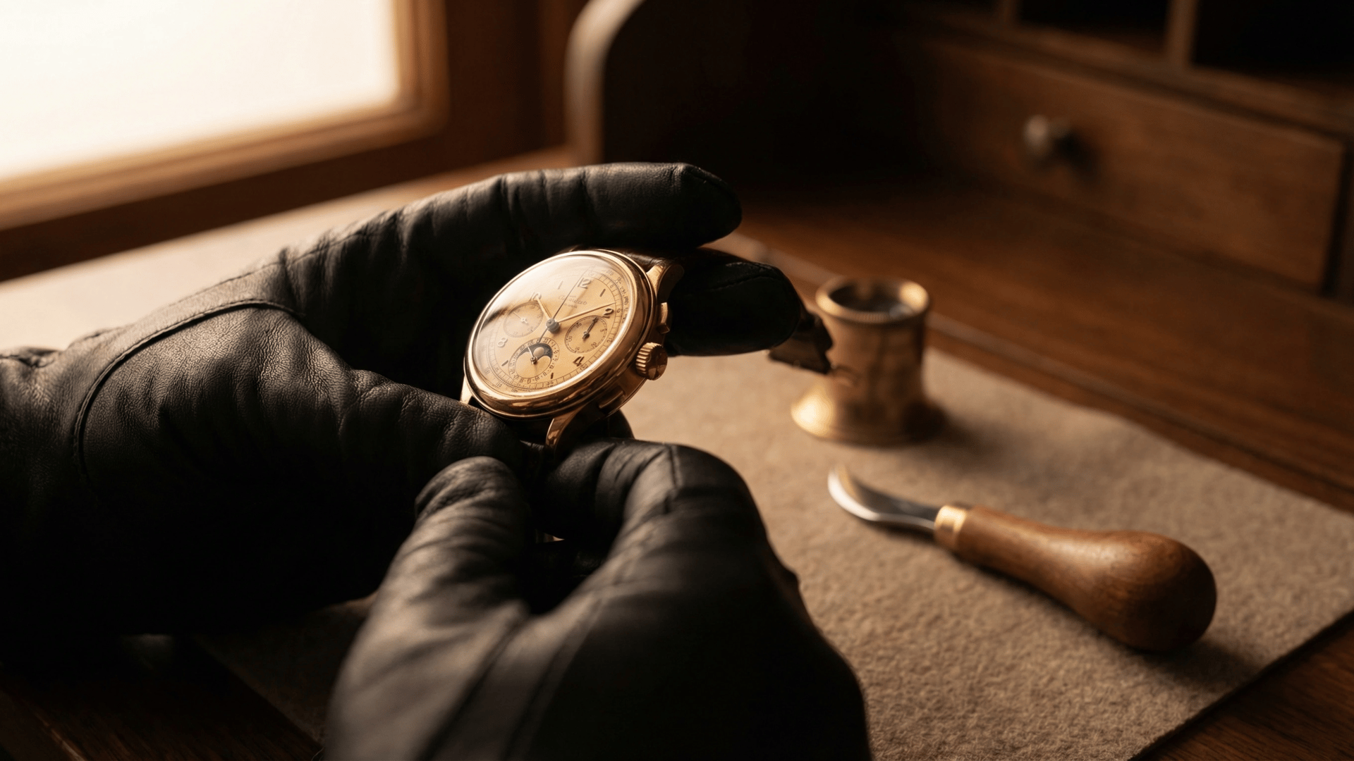 an abstract photo of a curved building with a blue sky in the background