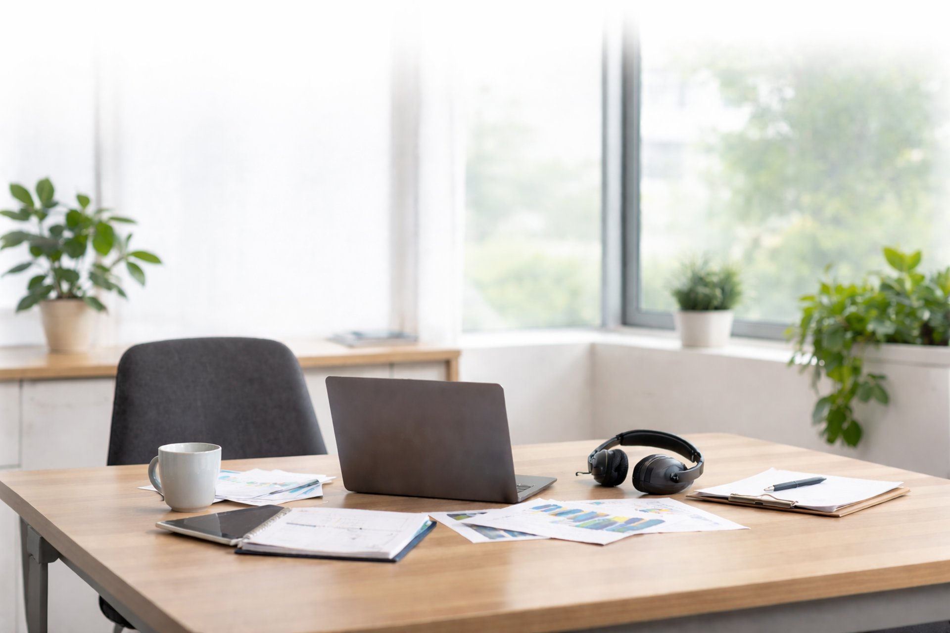 an abstract photo of a curved building with a blue sky in the background