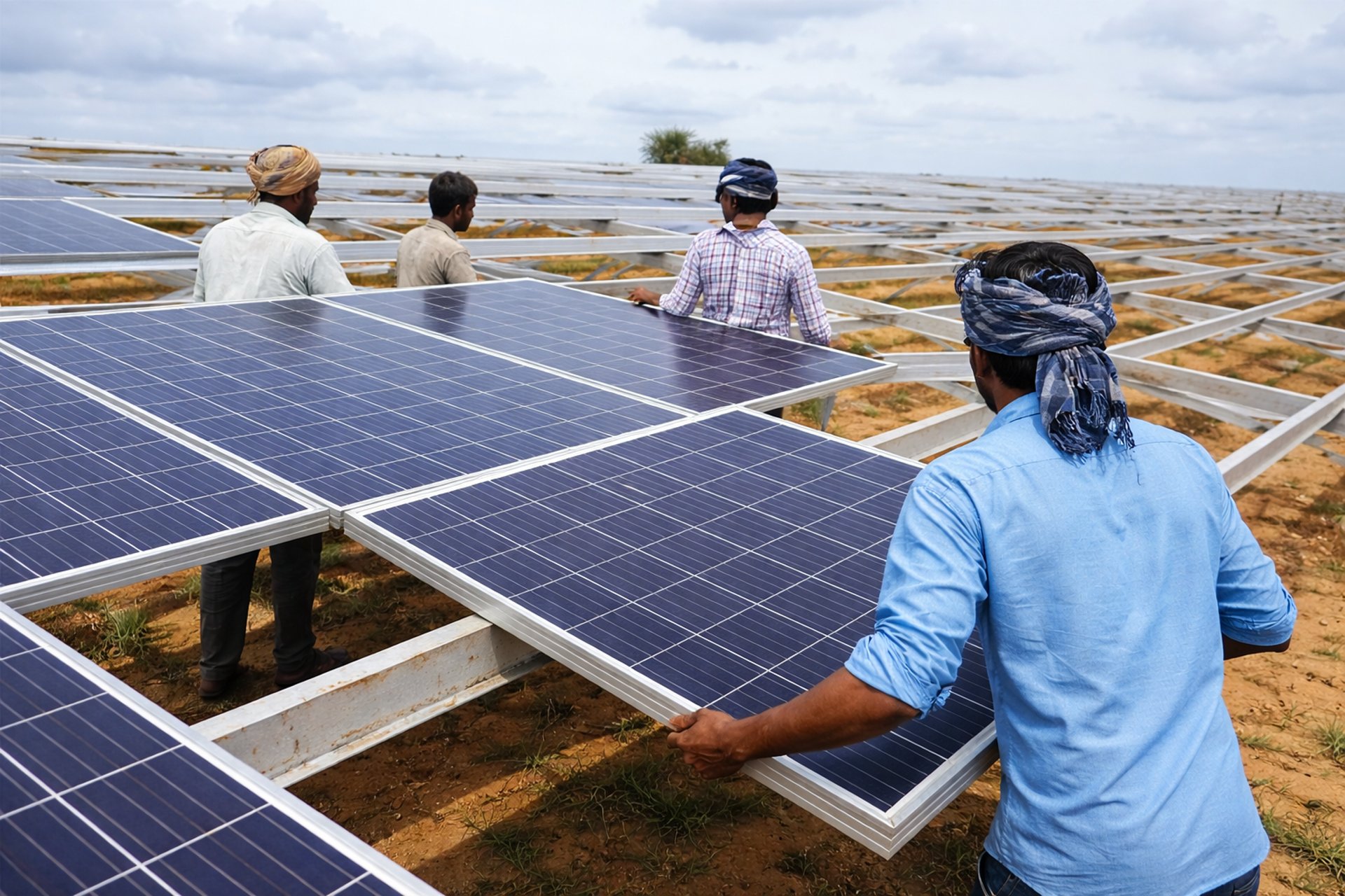 a plane flying in the sky at sunset