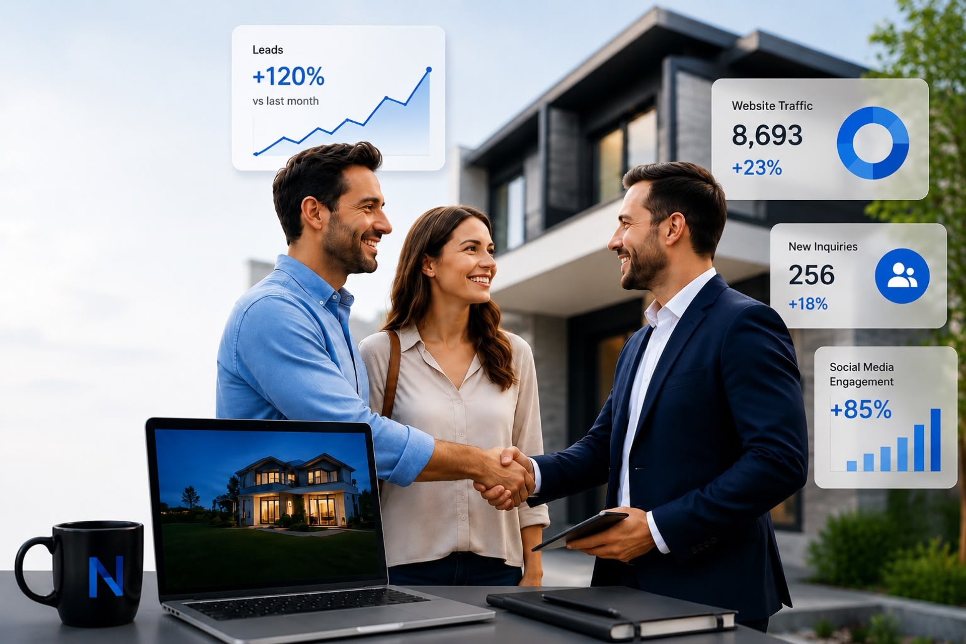 Real estate digital marketing services by Naba Digital Solutions