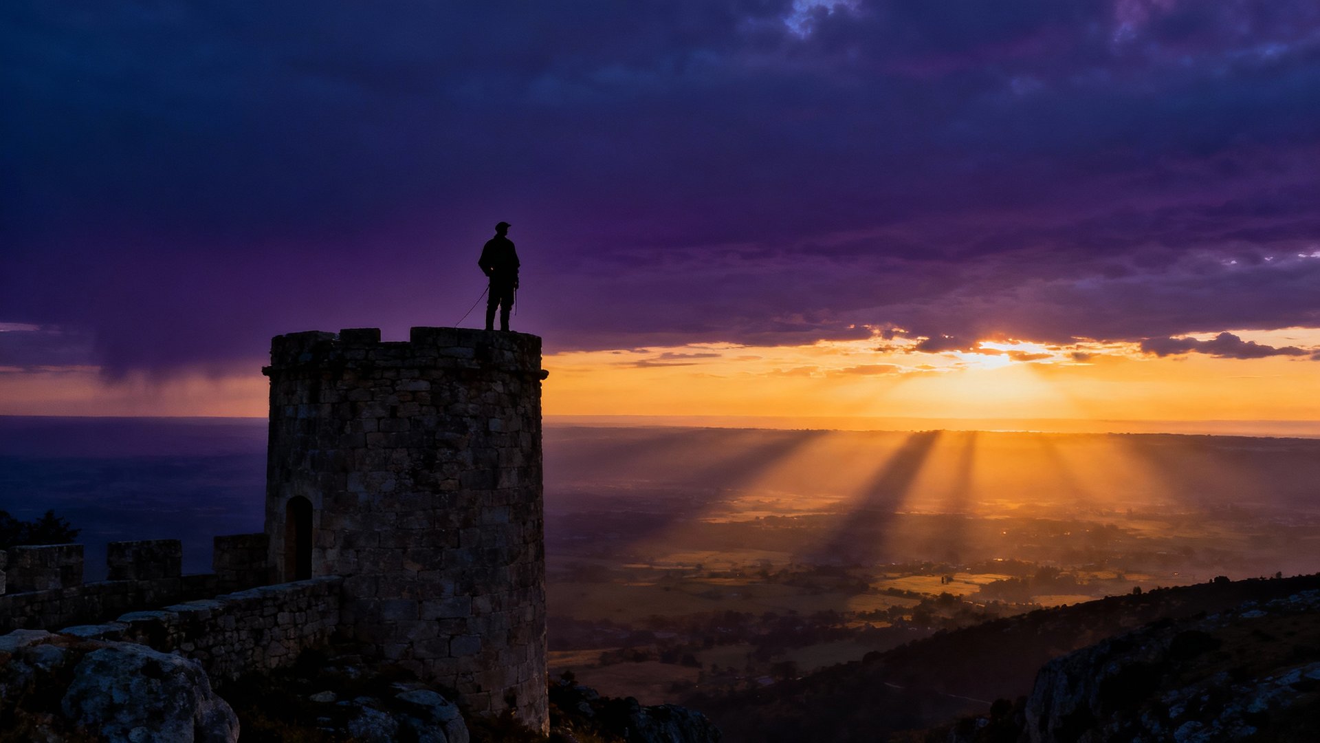 brown concrete building under starry night
