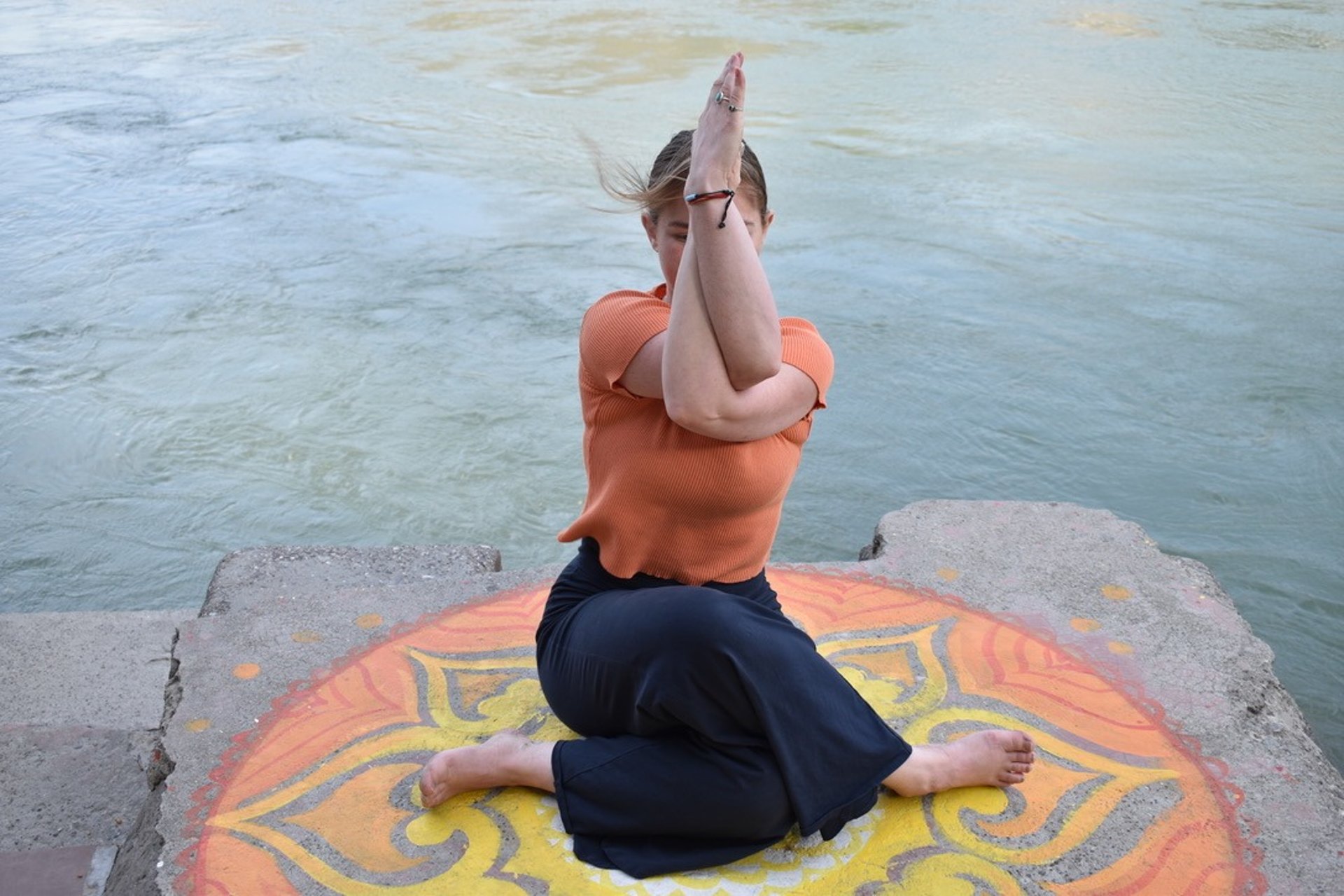 black blue and yellow textile