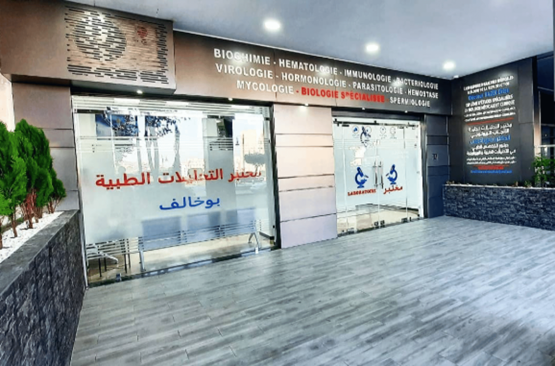 an abstract photo of a curved building with a blue sky in the background