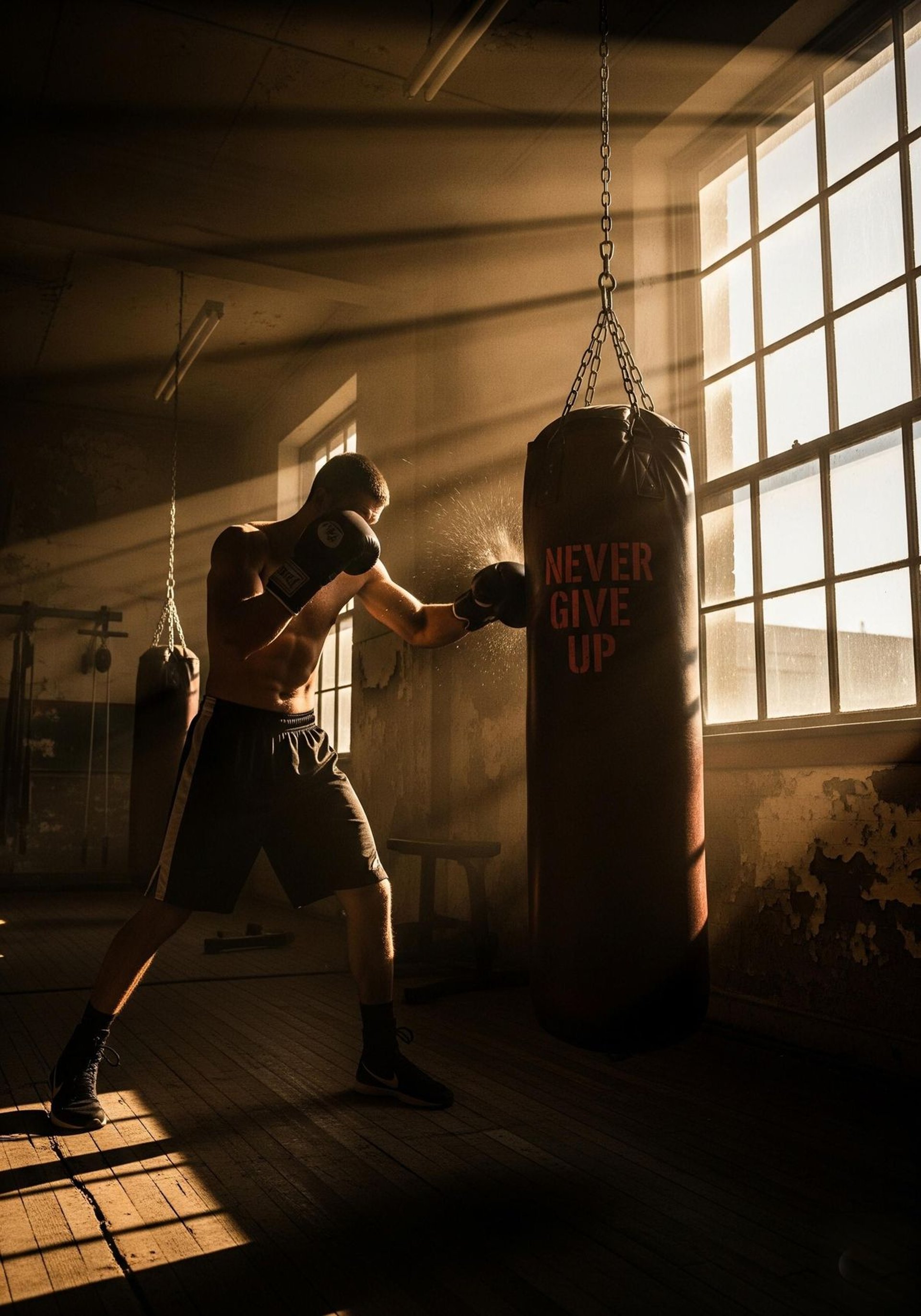 person standing on rock raising both hands