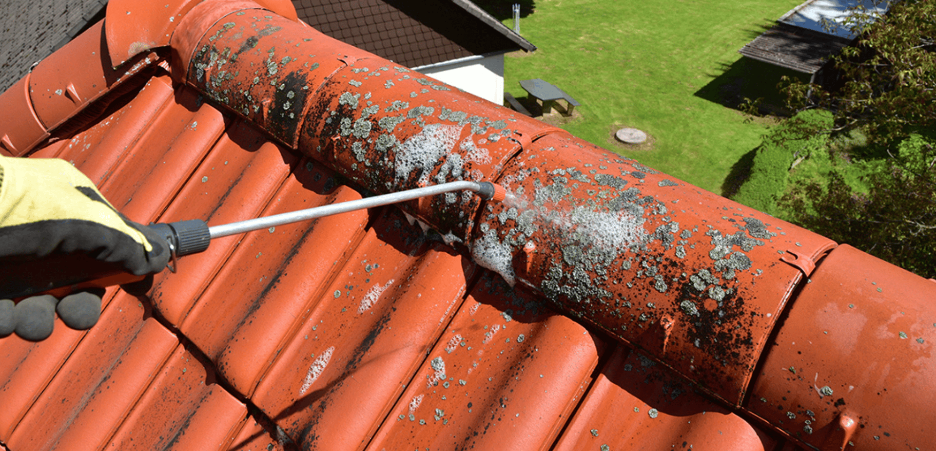 an abstract photo of a curved building with a blue sky in the background