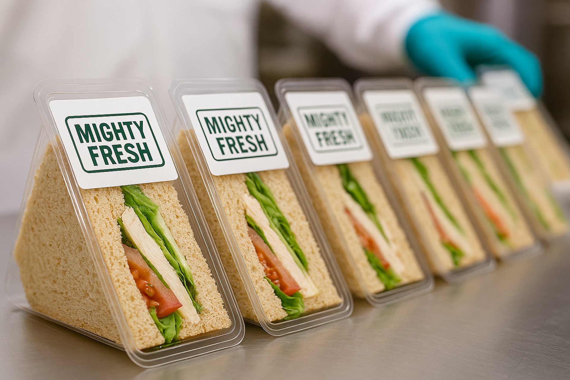 Fresh pasta being made in a commercial kitchen.