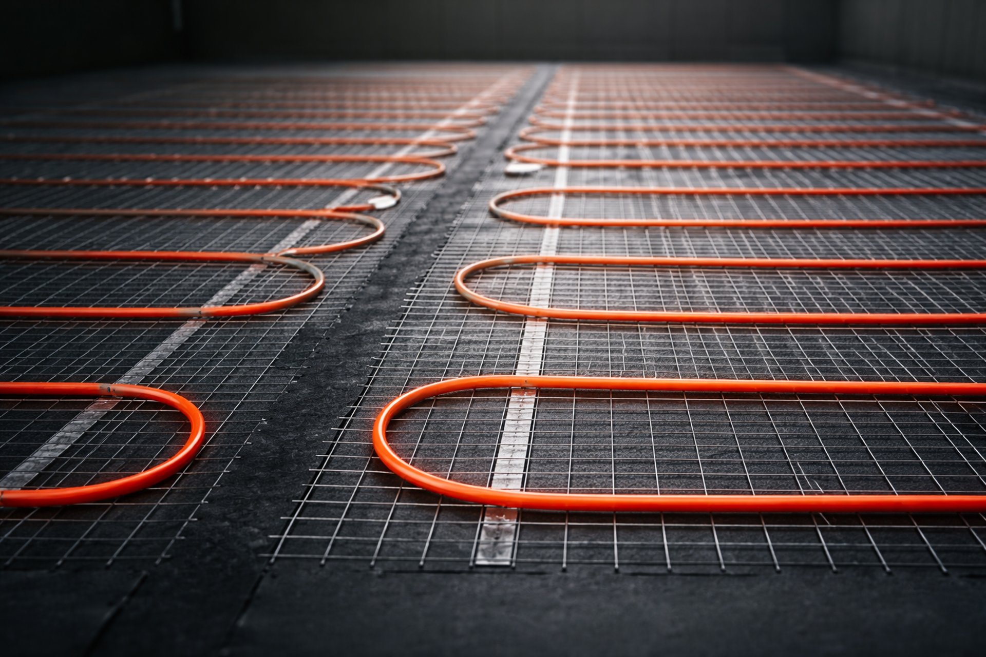 an abstract photo of a curved building with a blue sky in the background