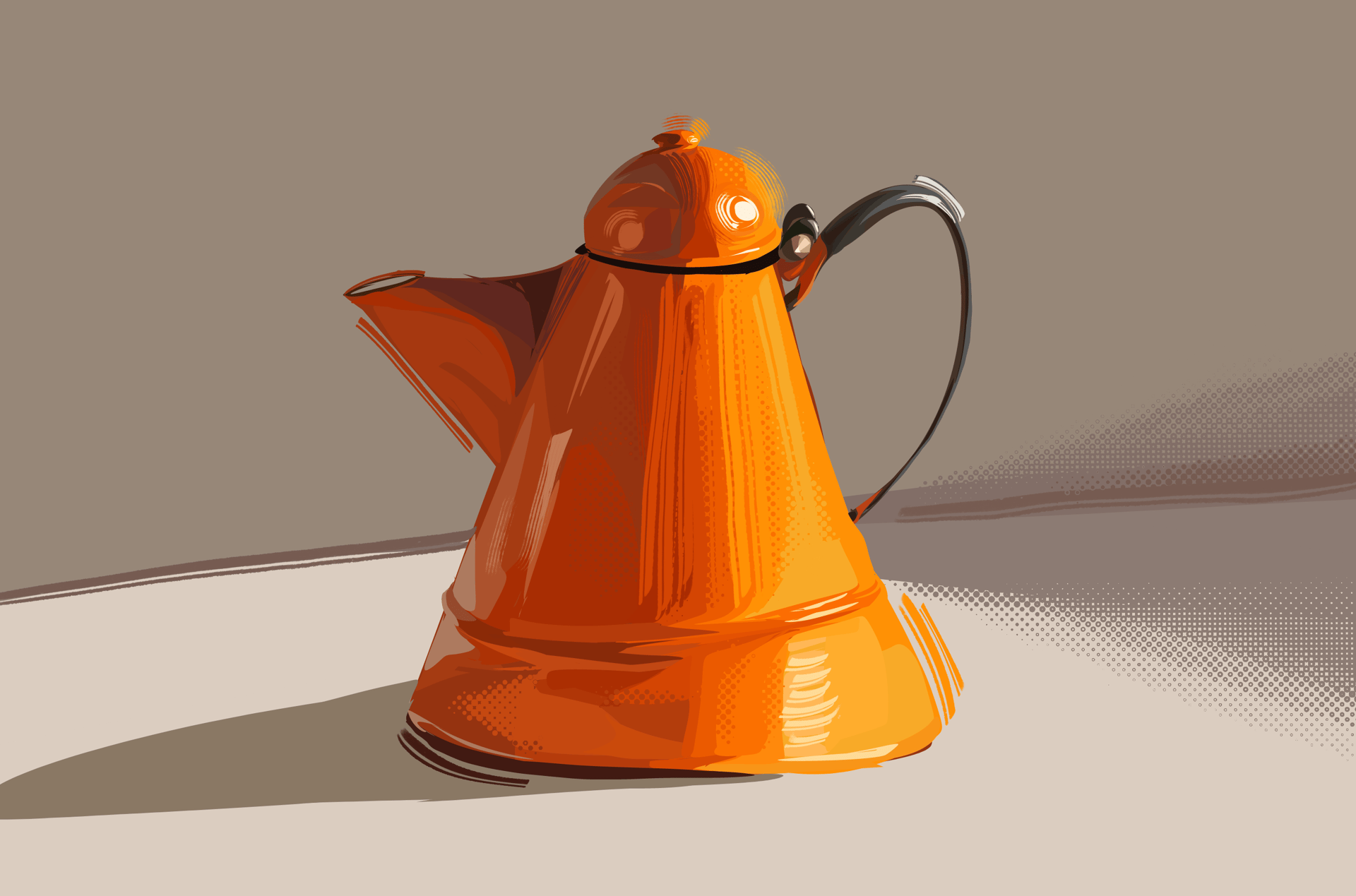 an abstract photo of a curved building with a blue sky in the background