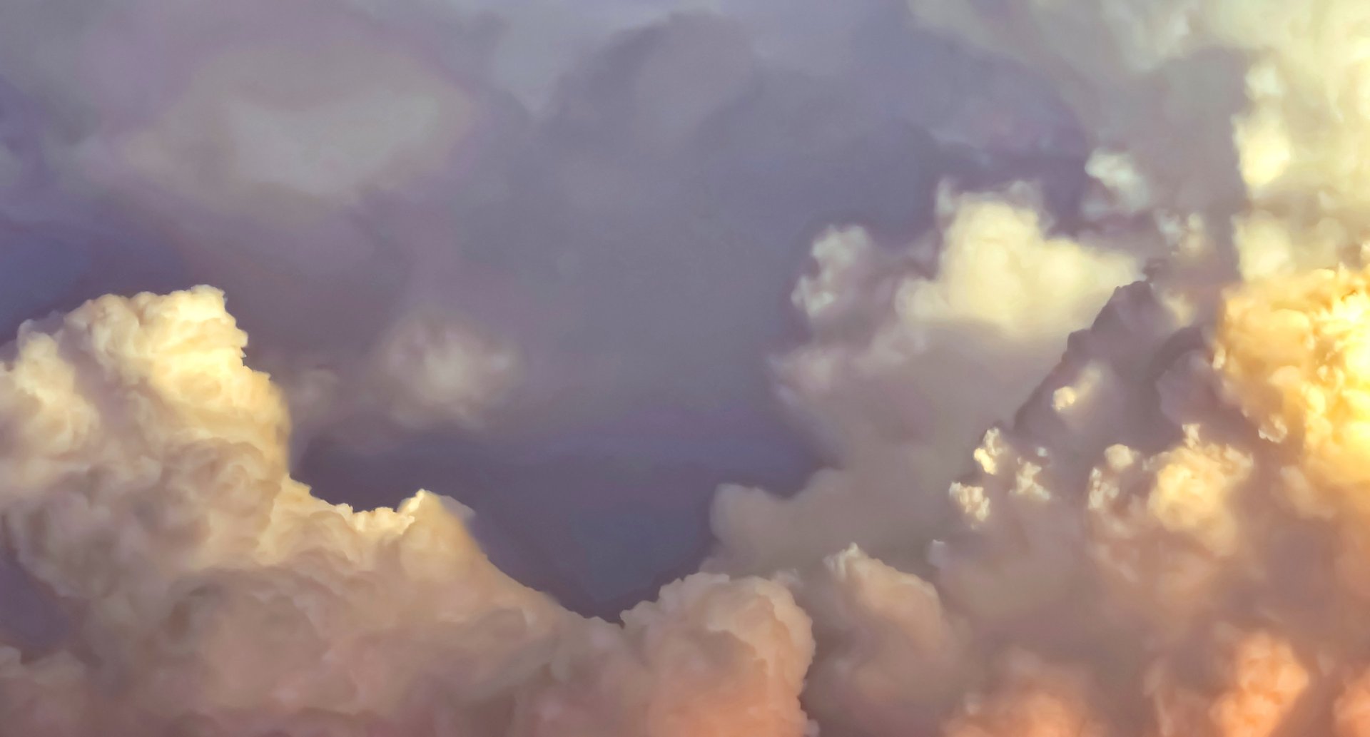 an abstract photo of a curved building with a blue sky in the background