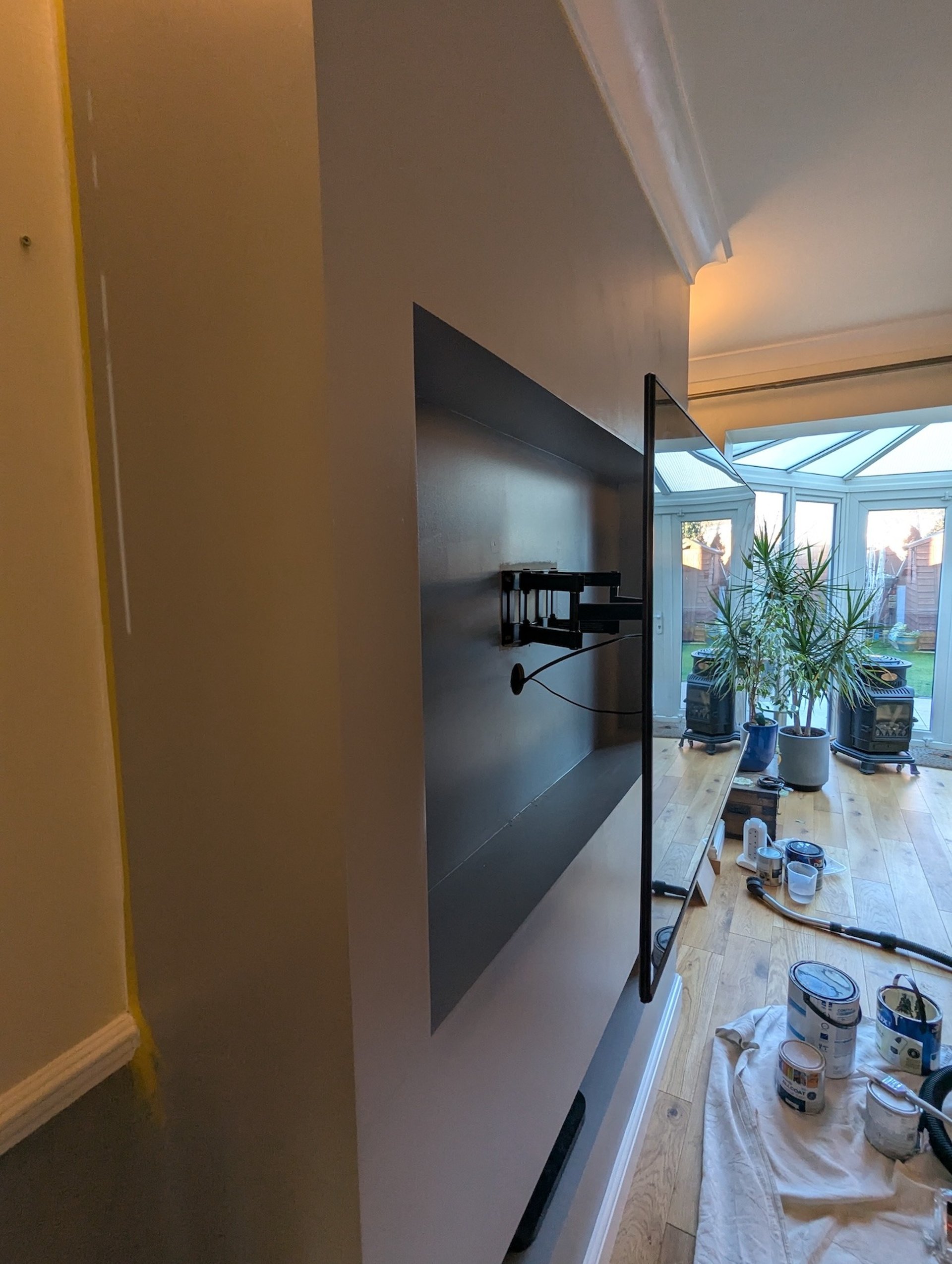 blue and orange color illustration