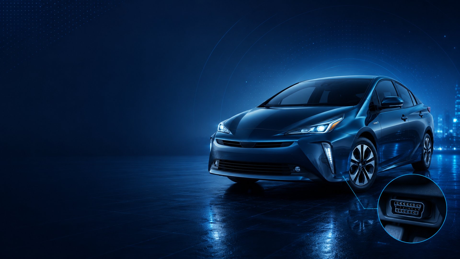 Hybrid Vehicle With OBD Diagnostic Port Connection