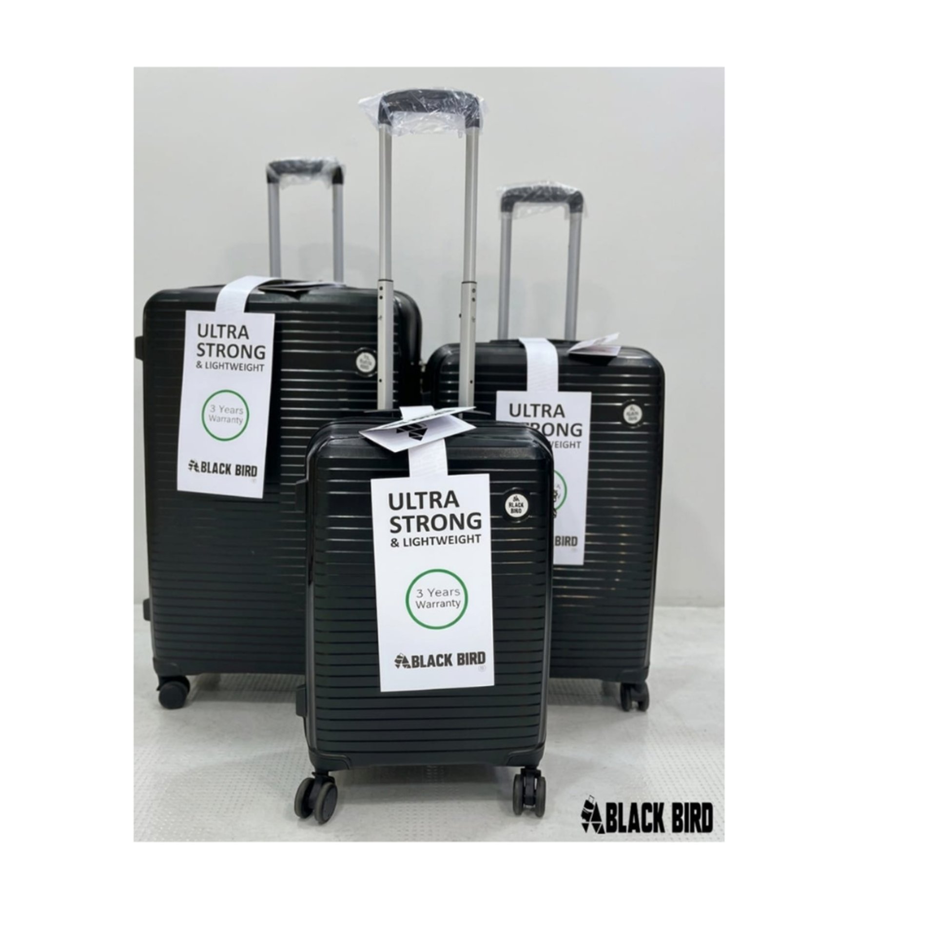 black and gray luggage bag