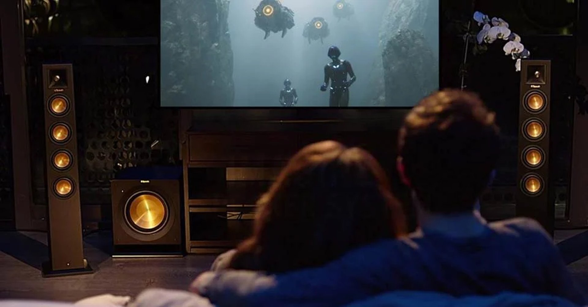 black and brown round speaker