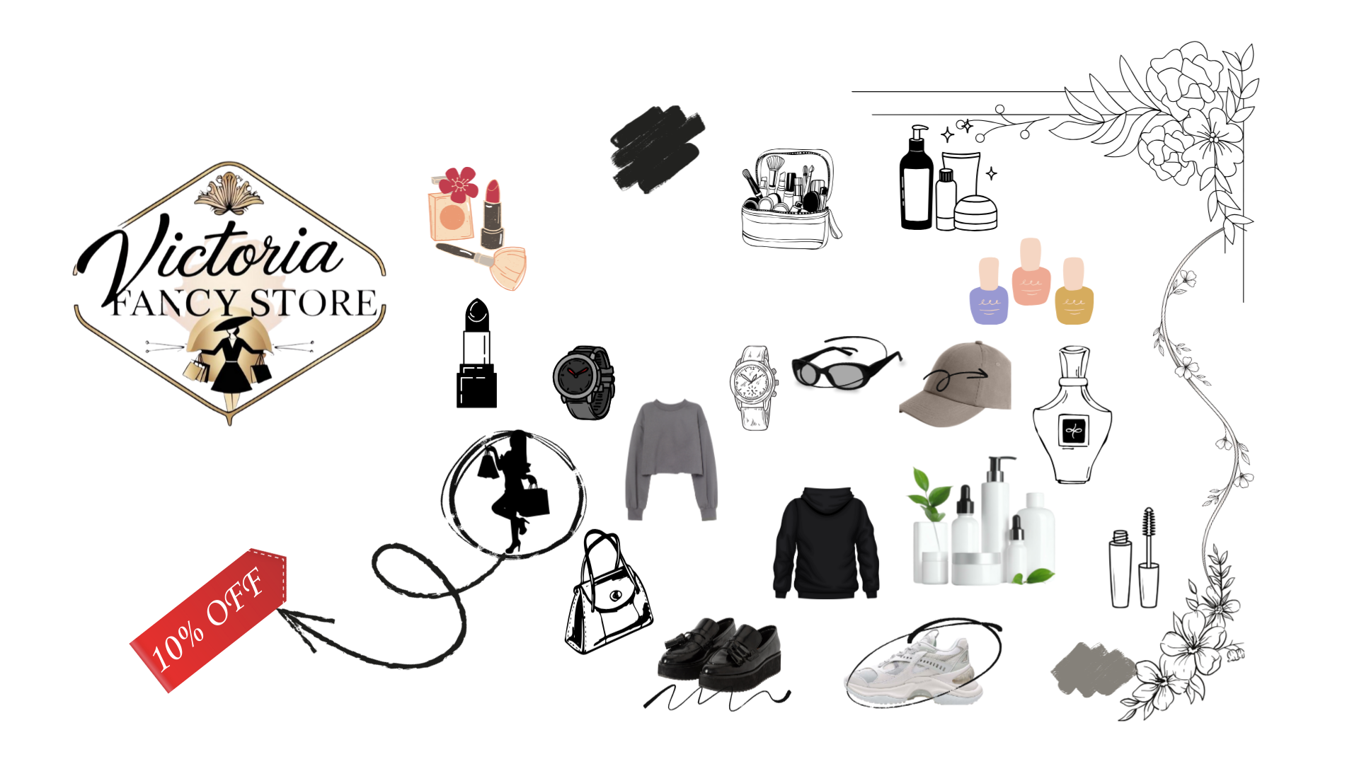 black and white bed linen