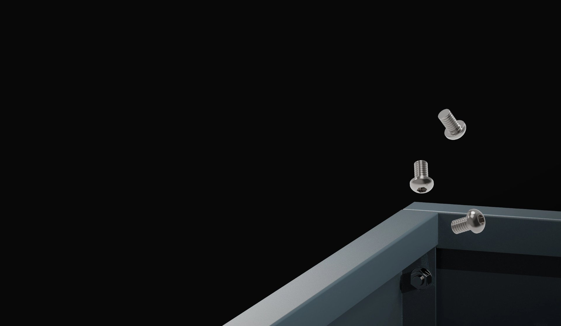 an abstract photo of a curved building with a blue sky in the background