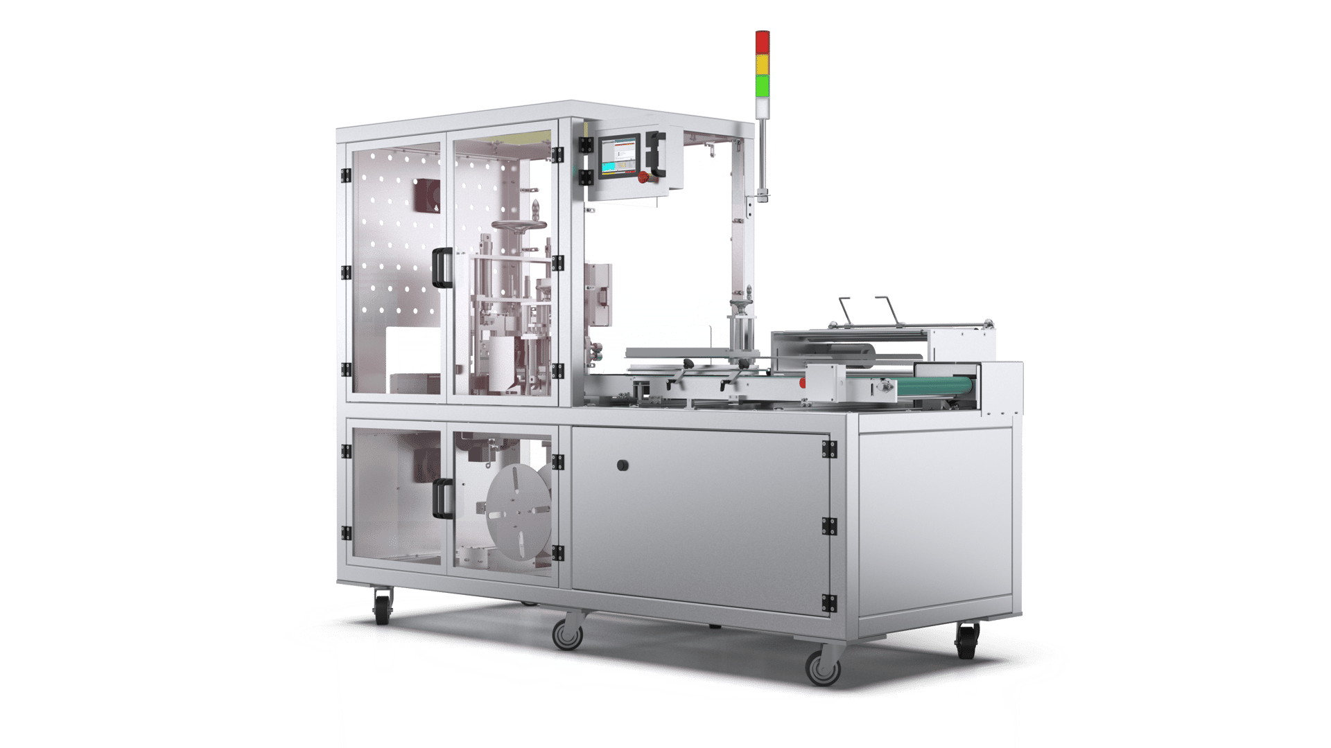 an abstract photo of a curved building with a blue sky in the background