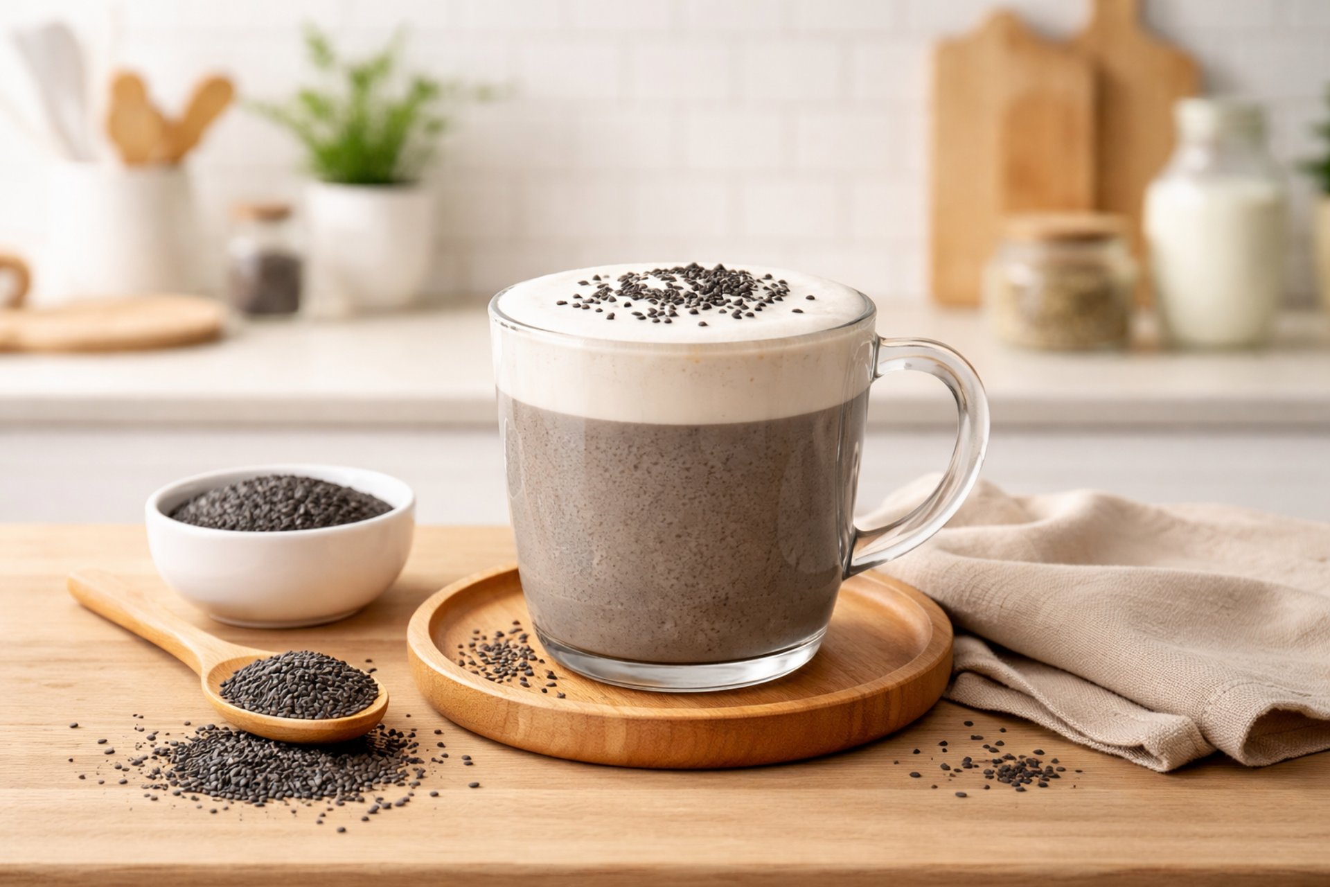 A glass of iced coffee with a straw.