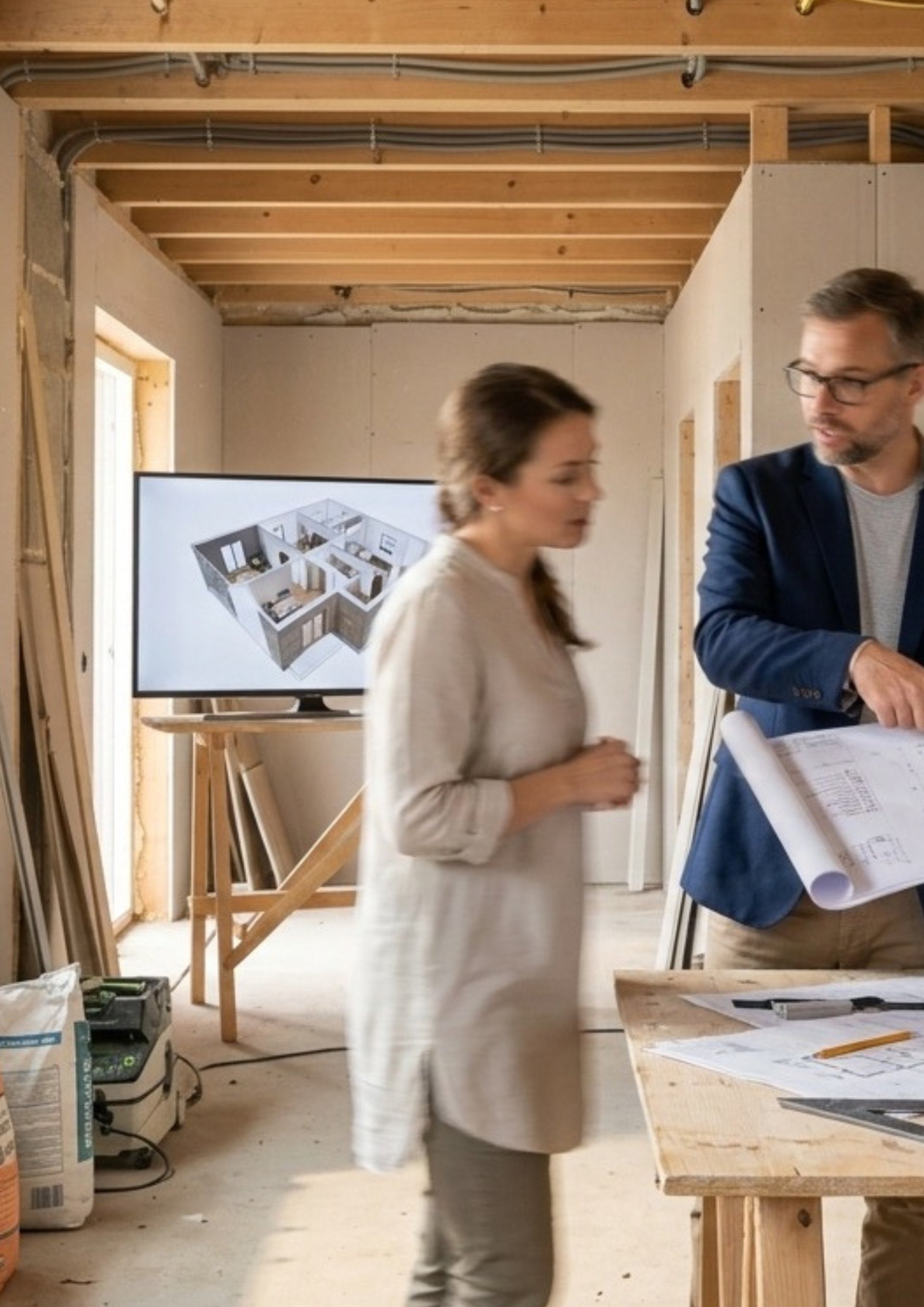 an abstract photo of a curved building with a blue sky in the background