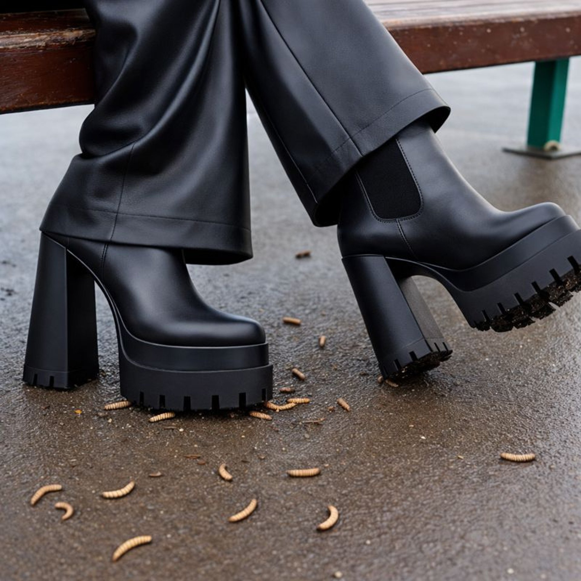 person wearing grey knit sweater