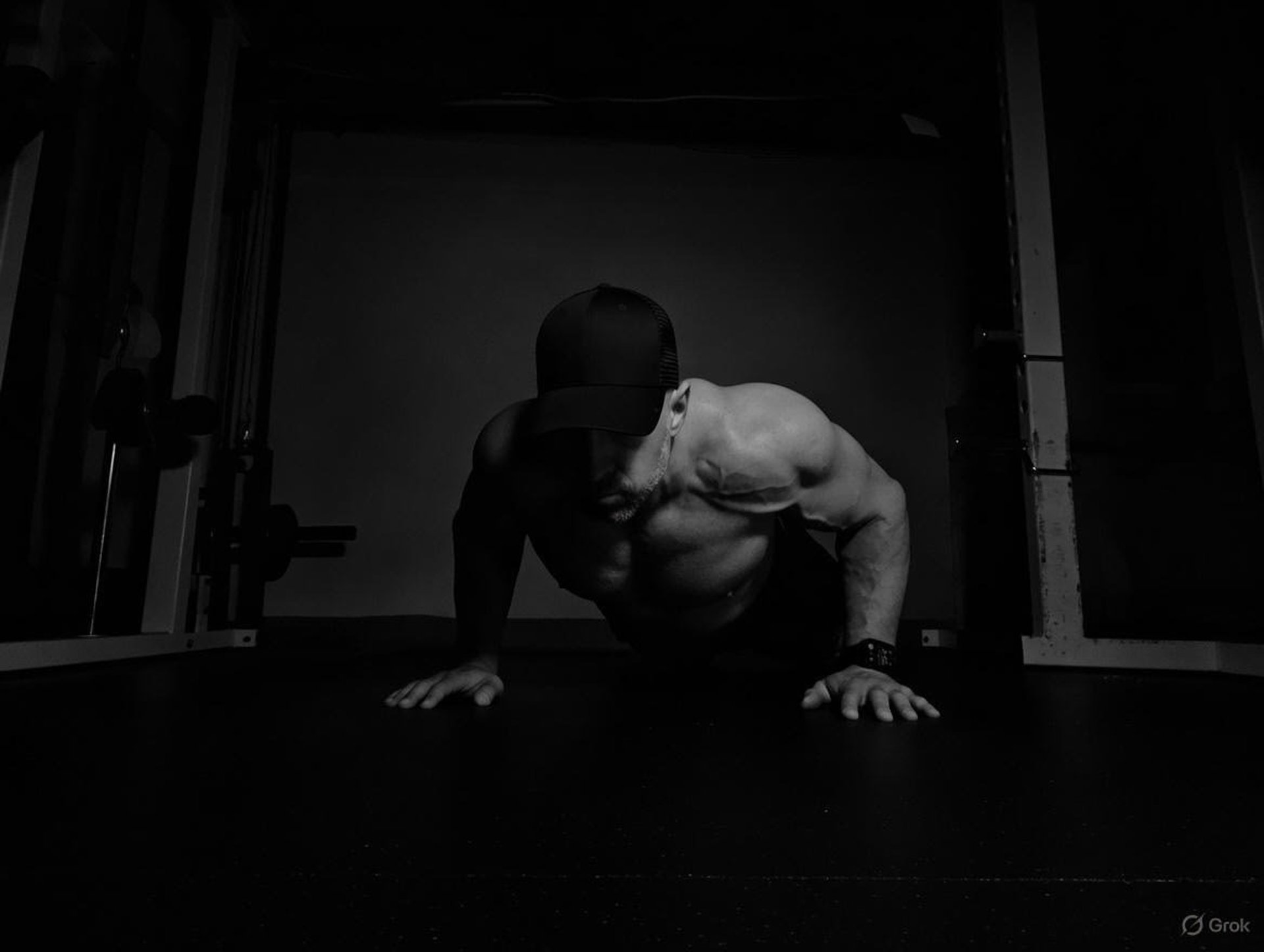 a close up of a black and brown abstract painting