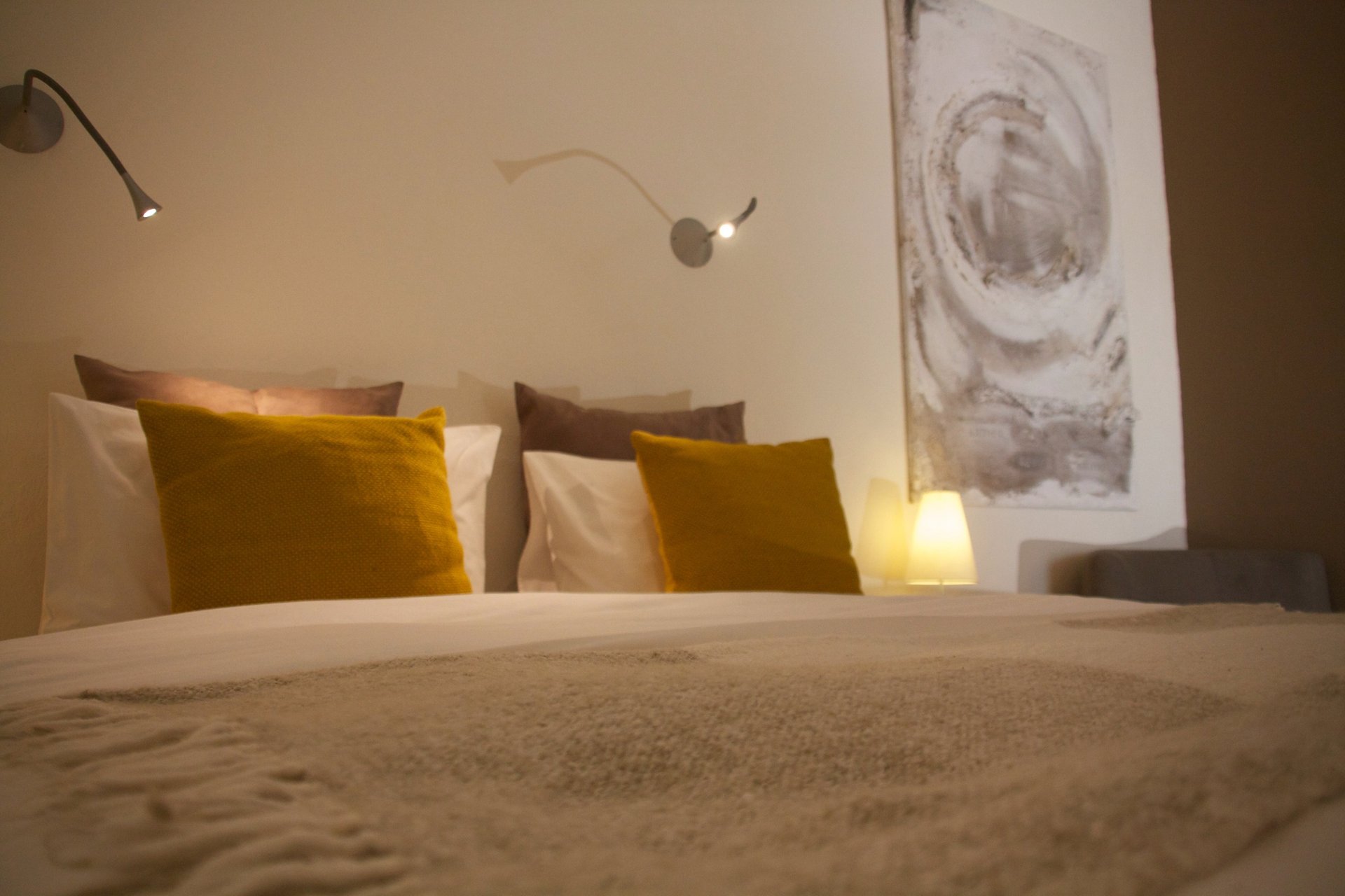 brown leather couch near brown wooden table