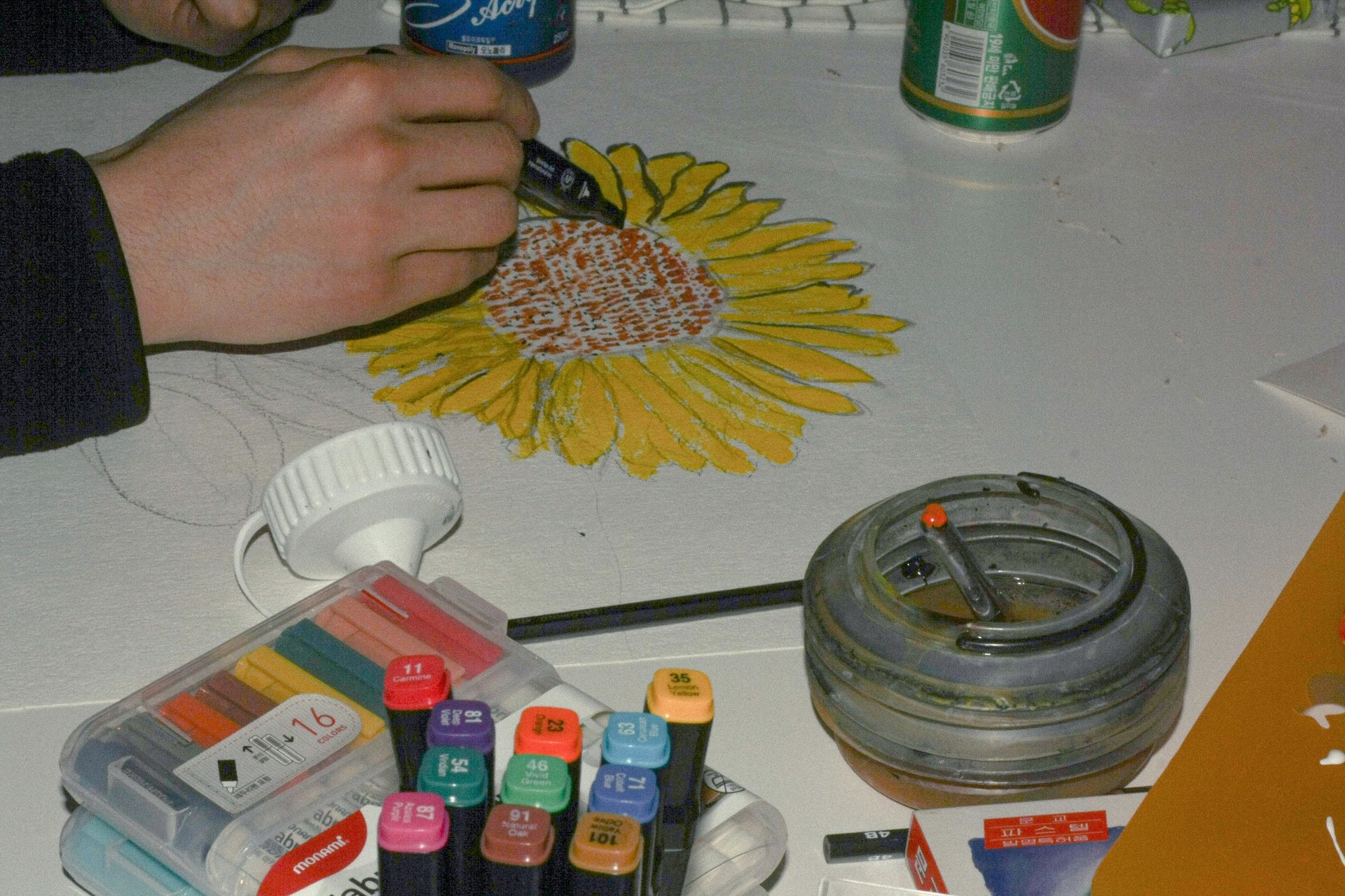 black blue and yellow textile