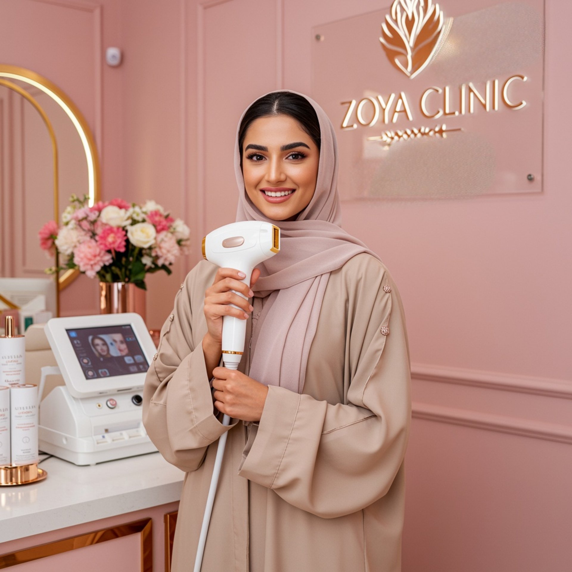 an abstract photo of a curved building with a blue sky in the background