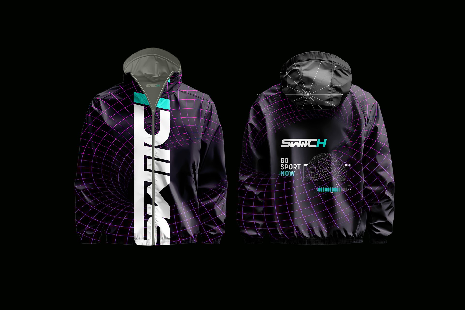 an abstract photo of a curved building with a blue sky in the background