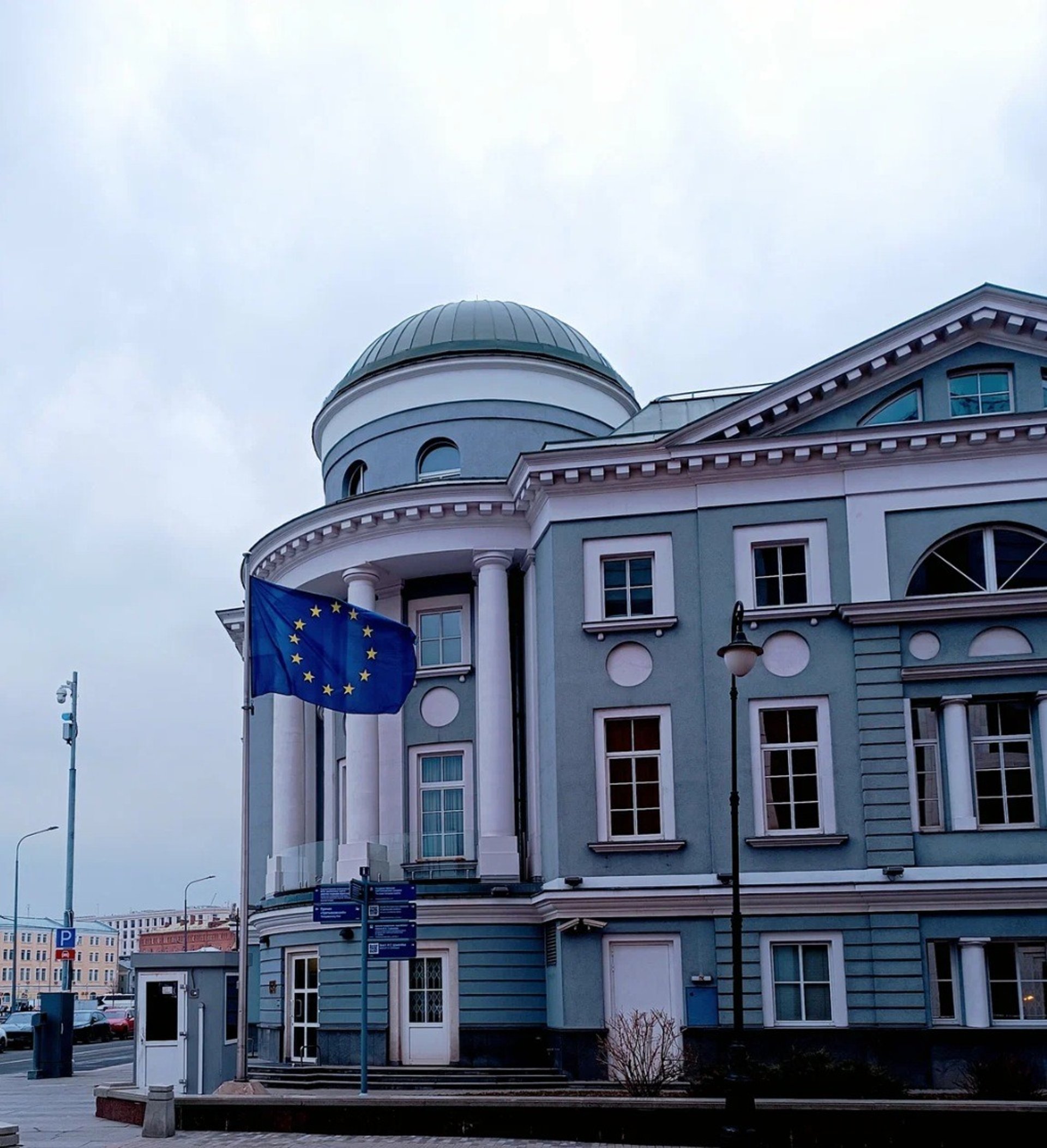 green trees in glass building